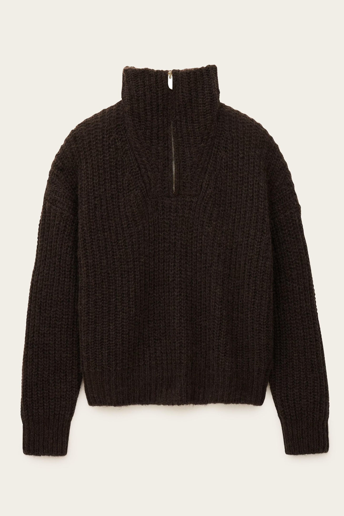 ba&sh Loose-Fitting Sweater Beltane Brown