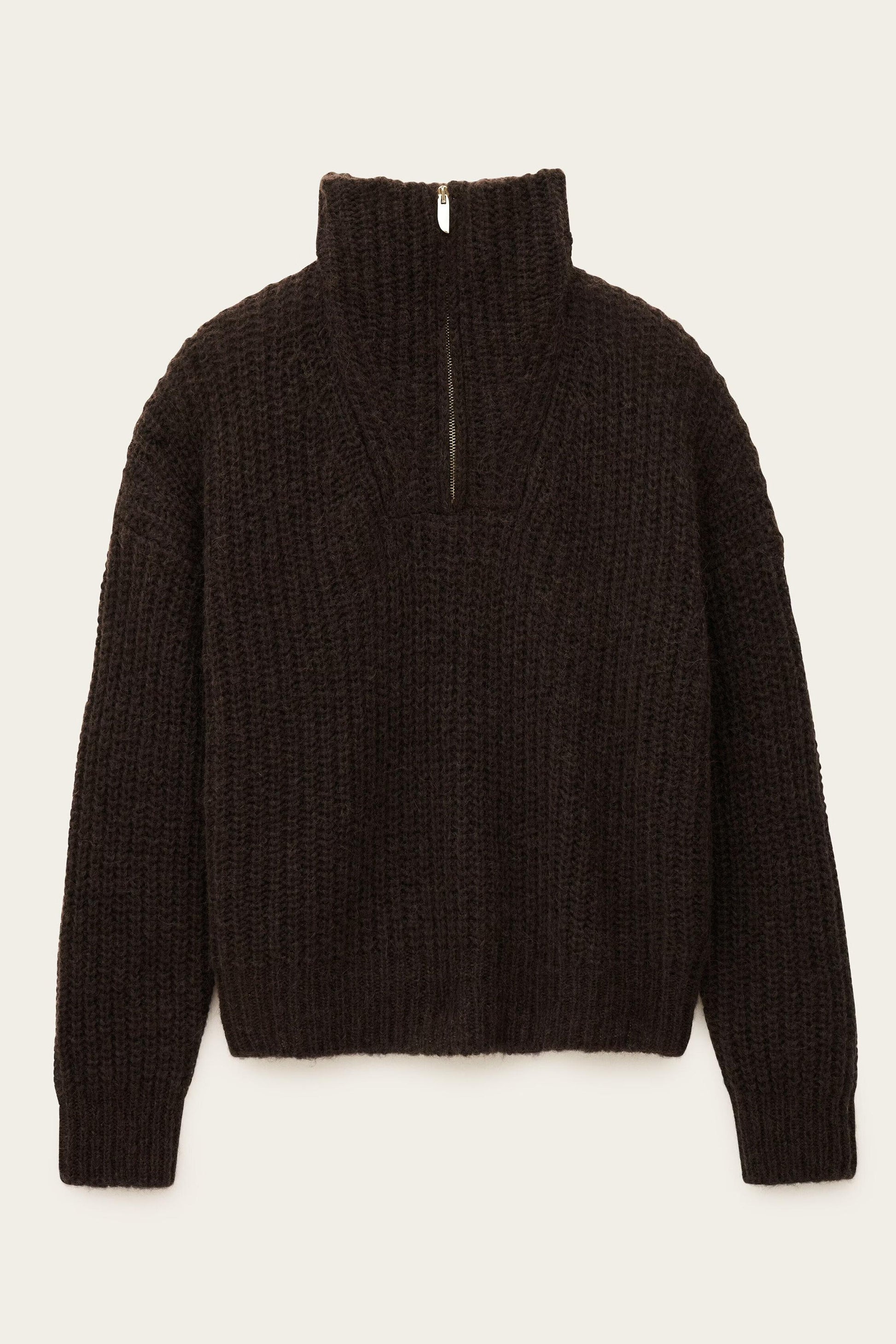 ba&sh Loose-Fitting Sweater Beltane Brown