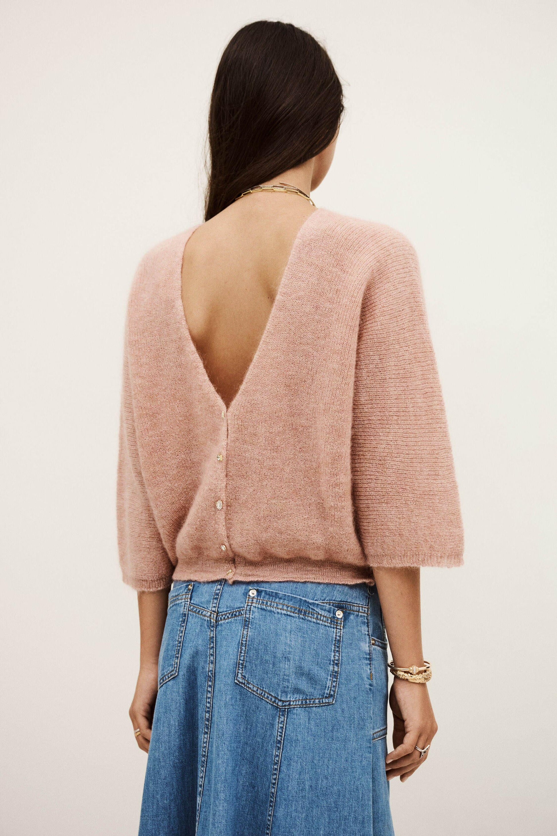 ba&sh Reversible Sweater Isaac Beige