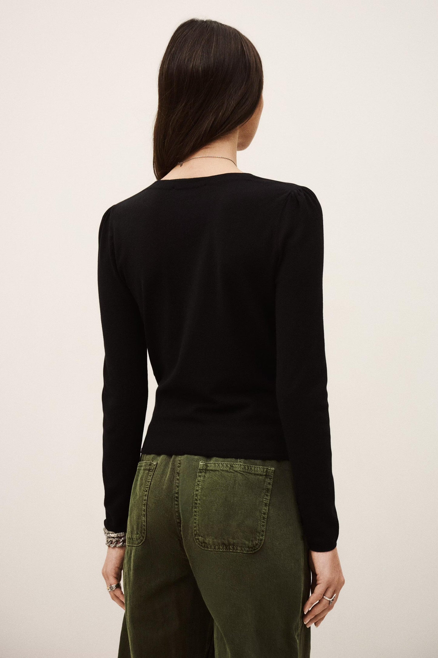 ba&sh Wrap Sweater Hugo Black