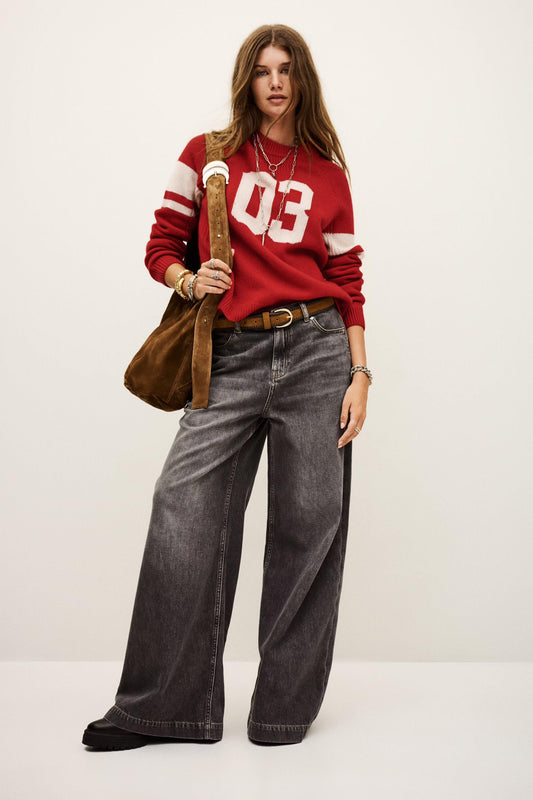 ba&sh Cashmere Sweater Cobe Red