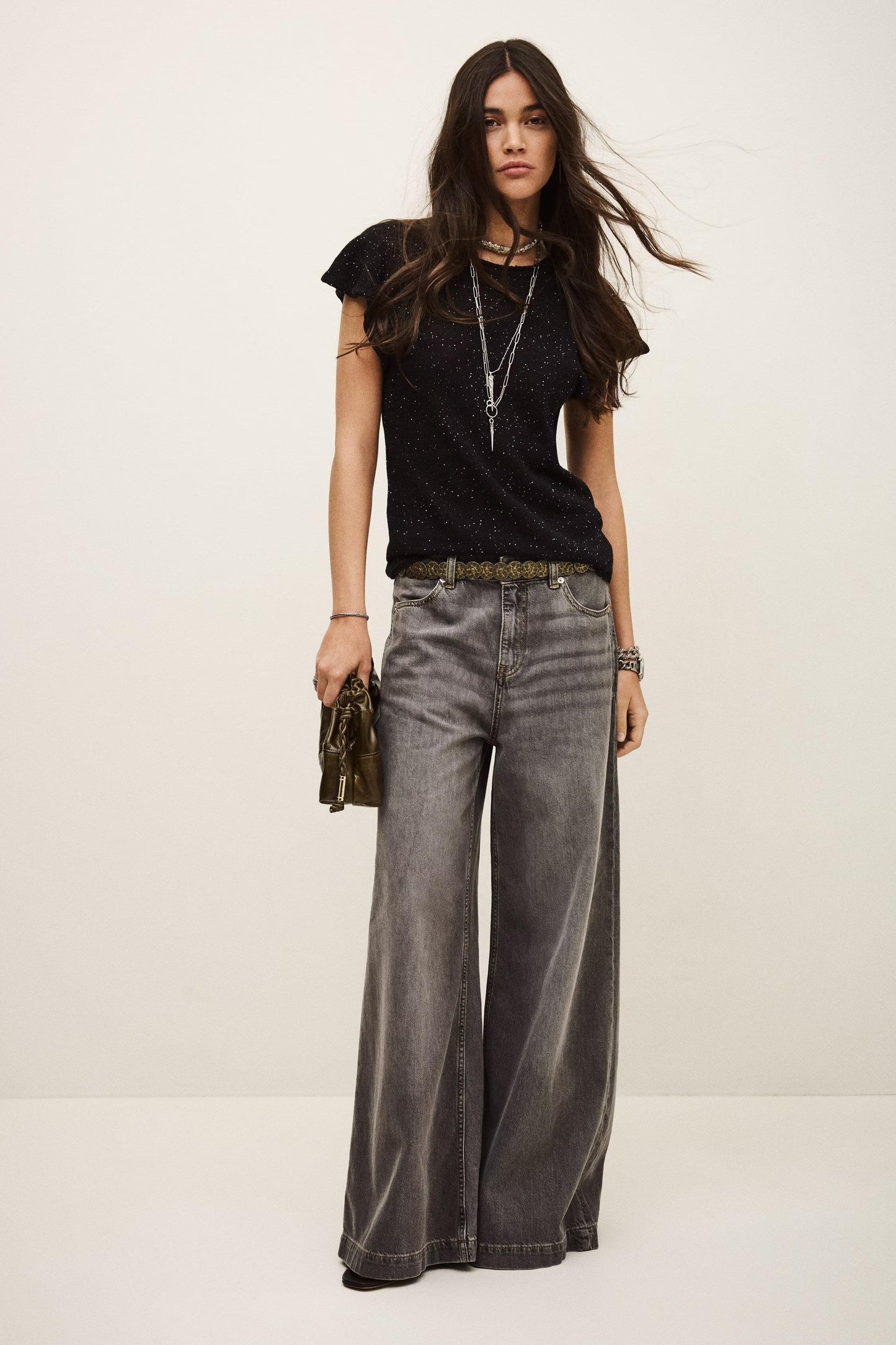 ba&sh Jumper Bichara Black