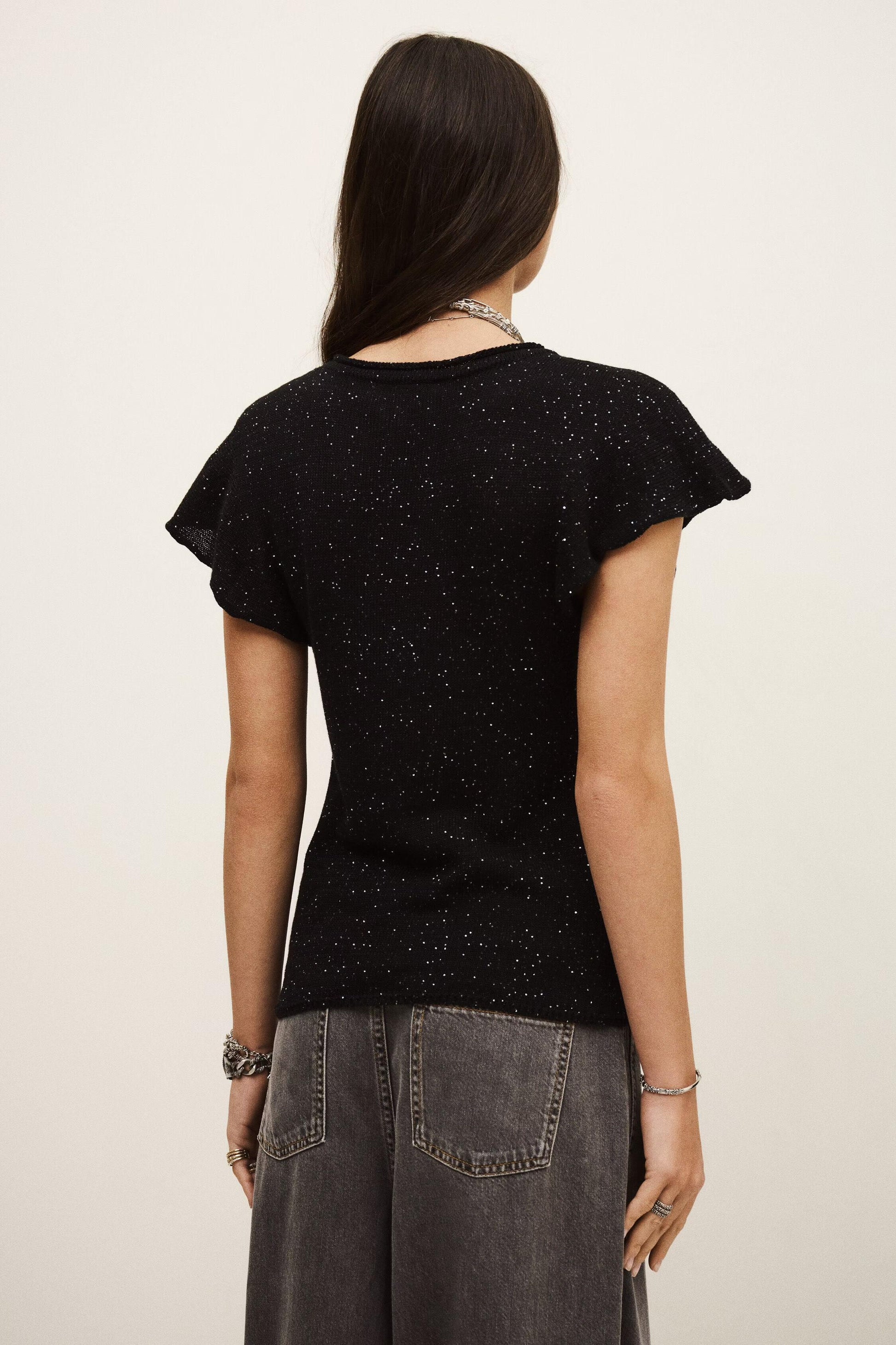 ba&sh Jumper Bichara Black