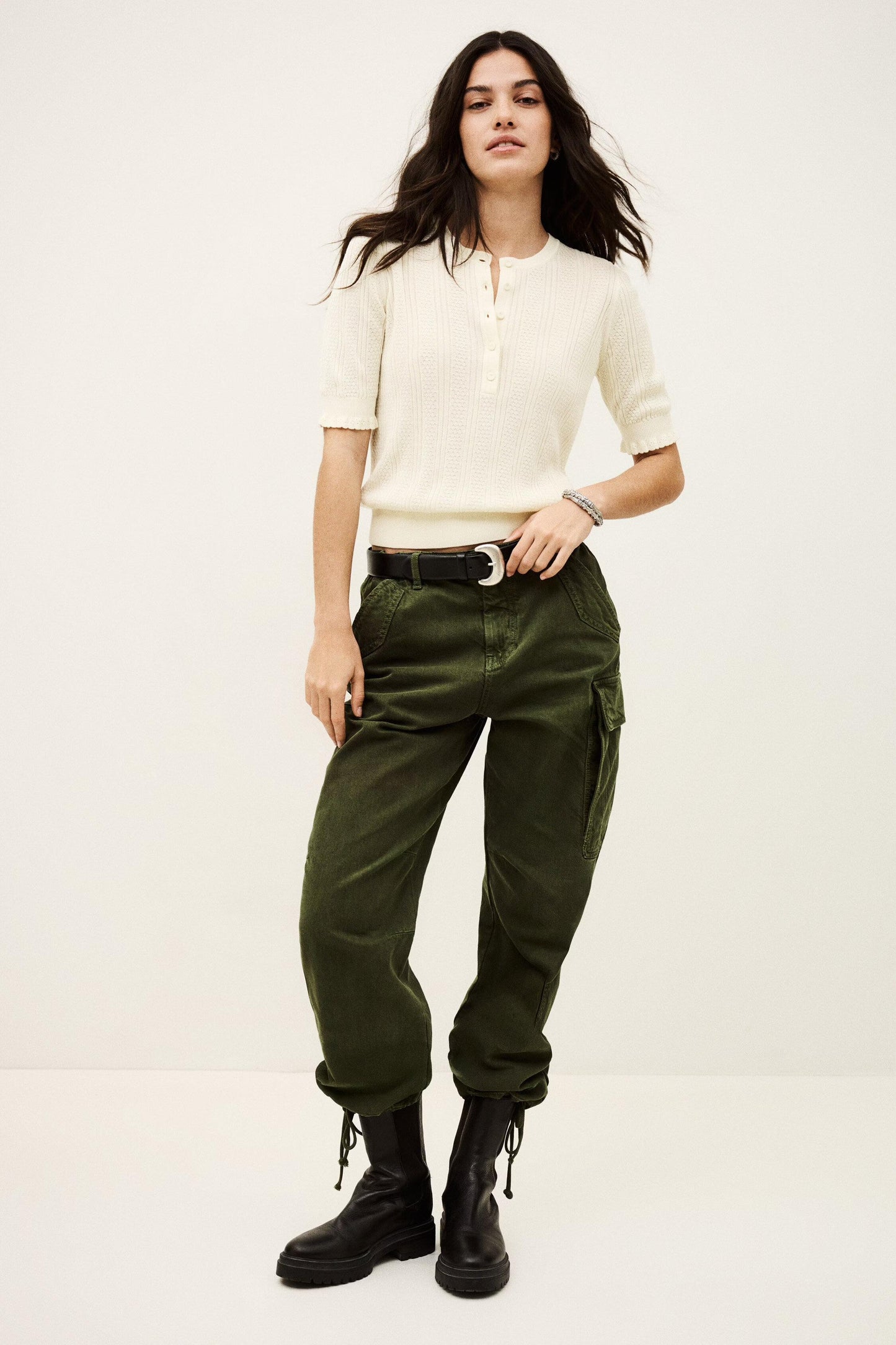 ba&sh Knit Sweater Viola Off-White
