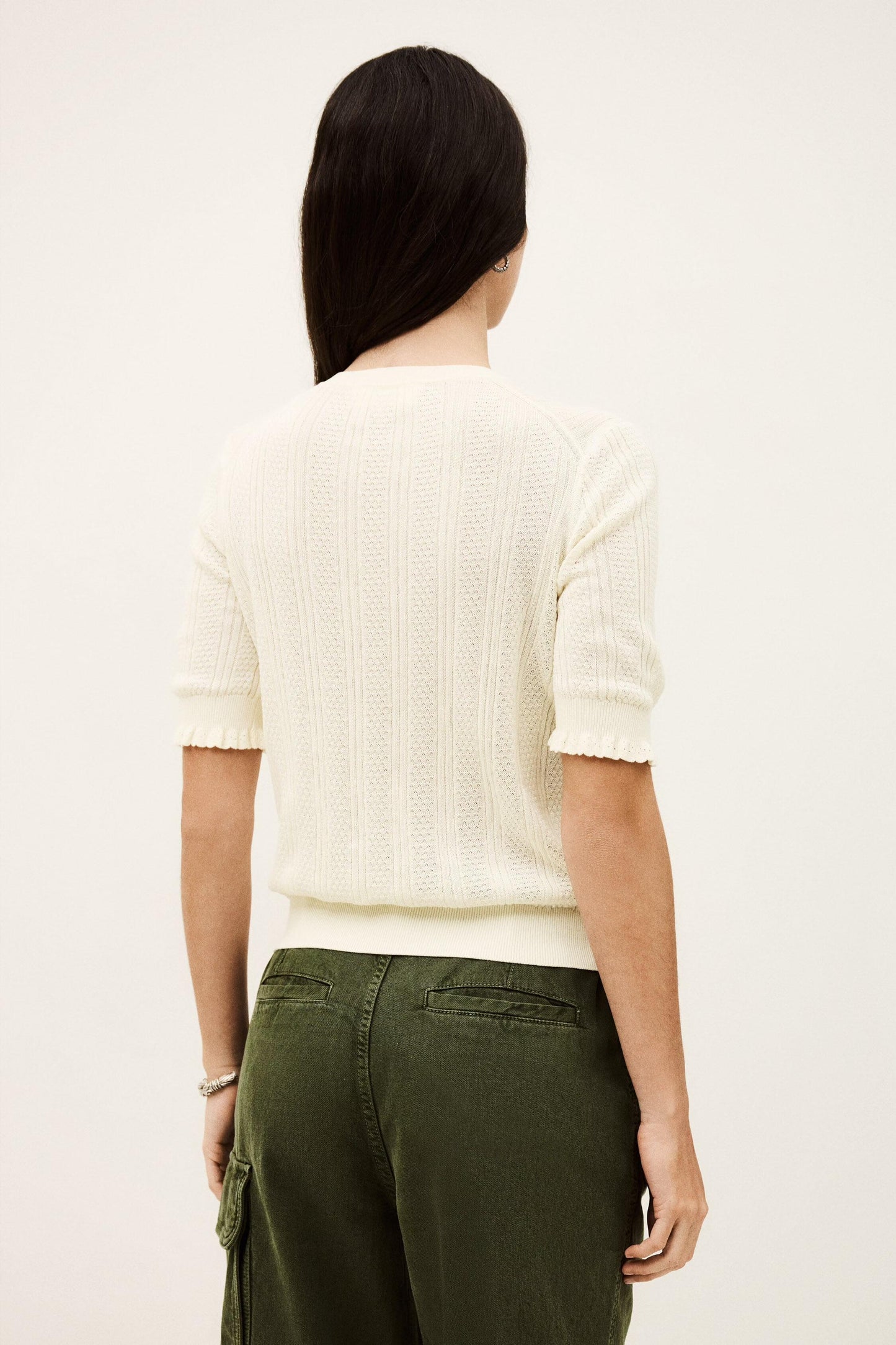 ba&sh Knit Sweater Viola Off-White