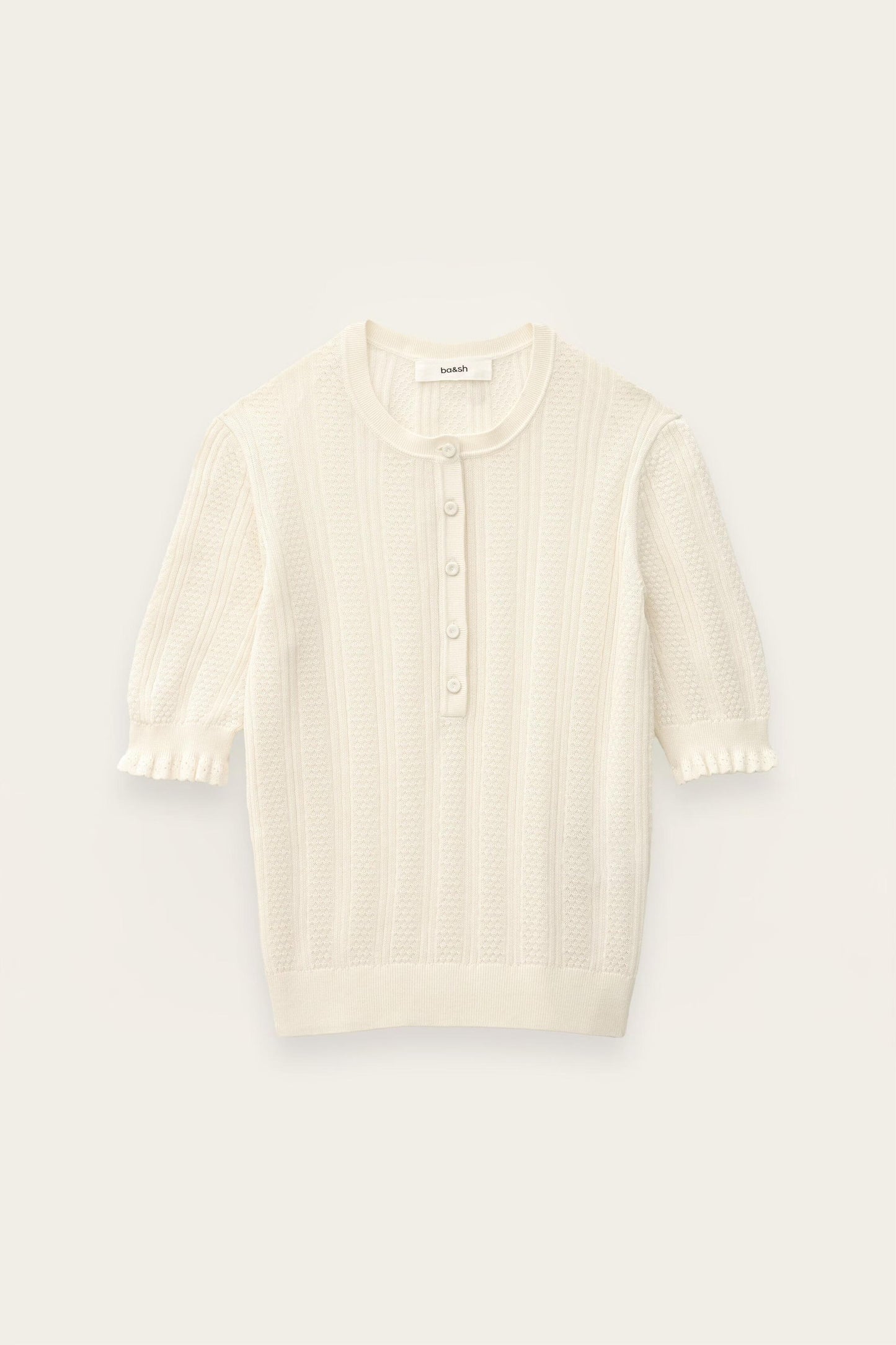 ba&sh Knit Sweater Viola Off-White