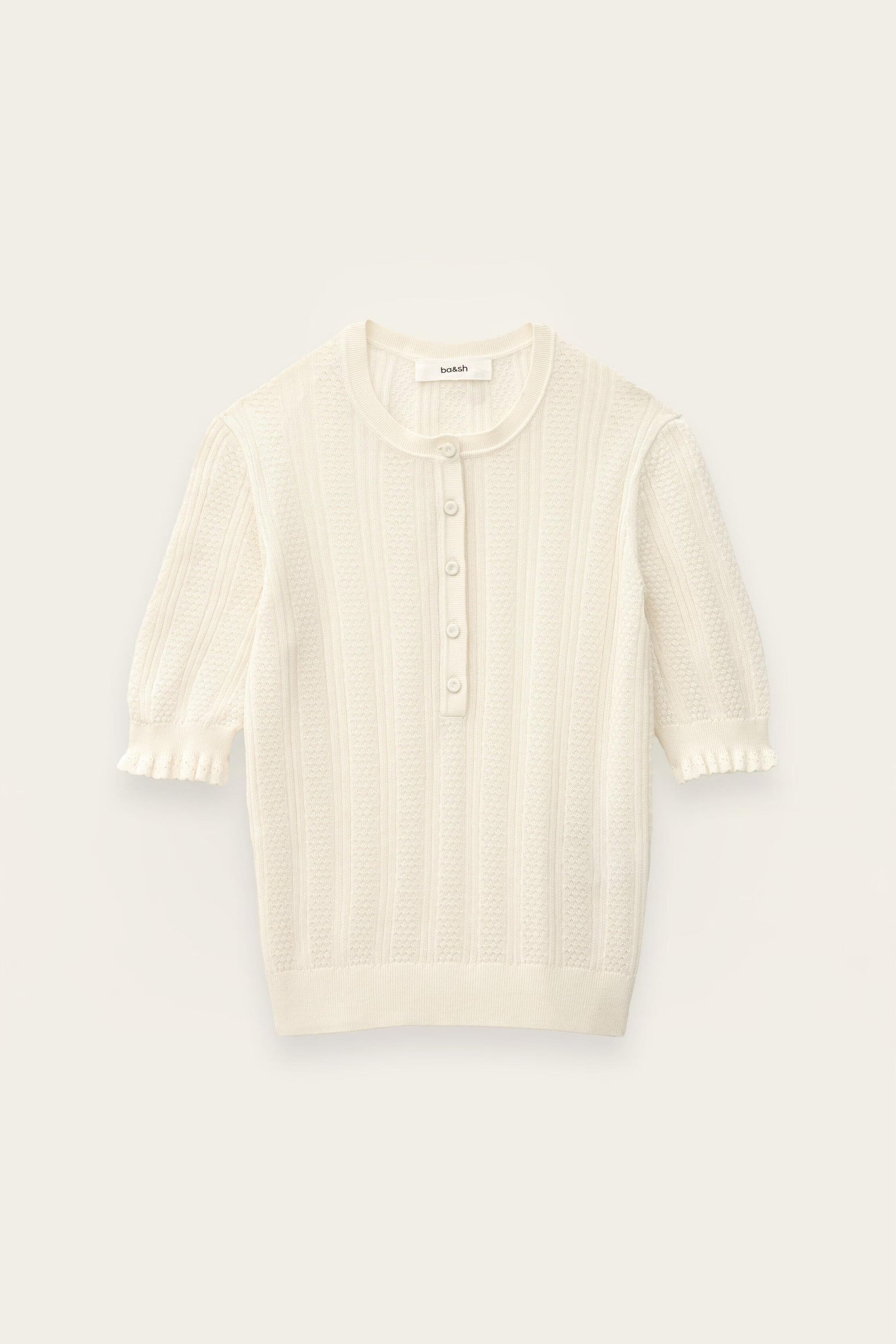 ba&sh Knit Sweater Viola Off-White