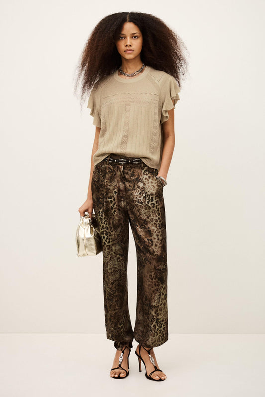 ba&sh Knit Top Piera Gold