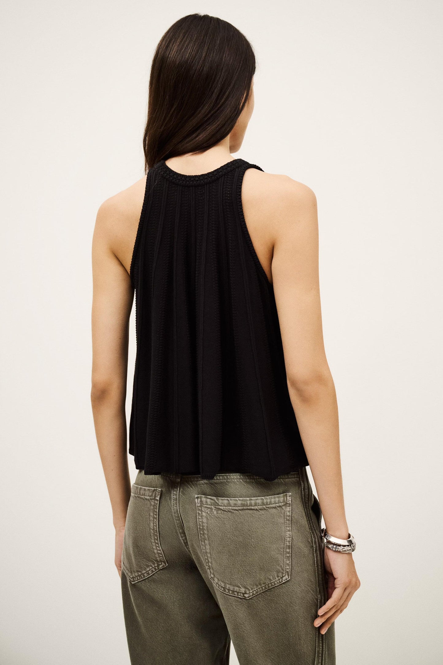 ba&sh Knit Tank Top Serres Black