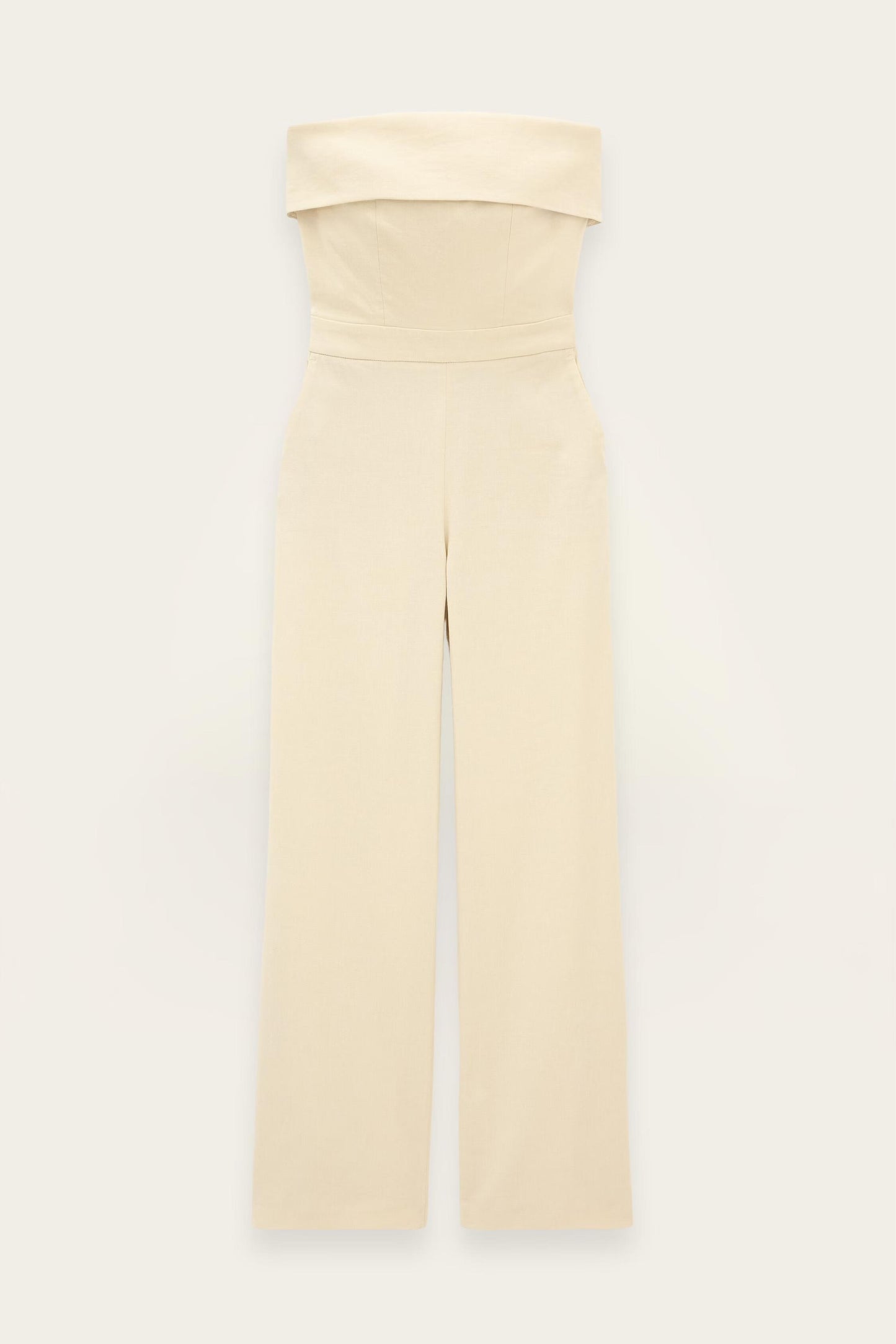 ba&sh Bustier Jumpsuit Cenelia Yellow