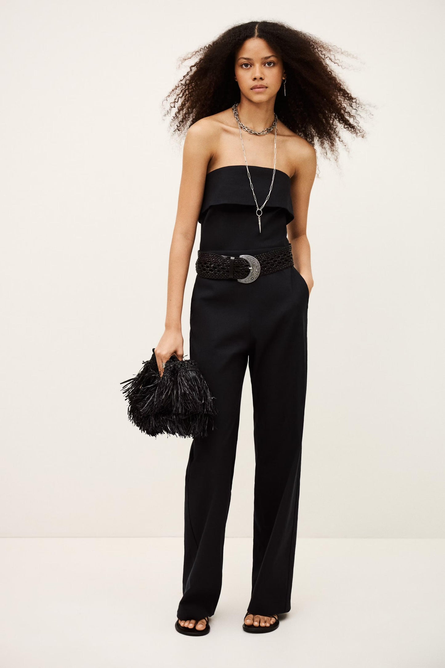 ba&sh Bustier Jumpsuit Cenelia Blue