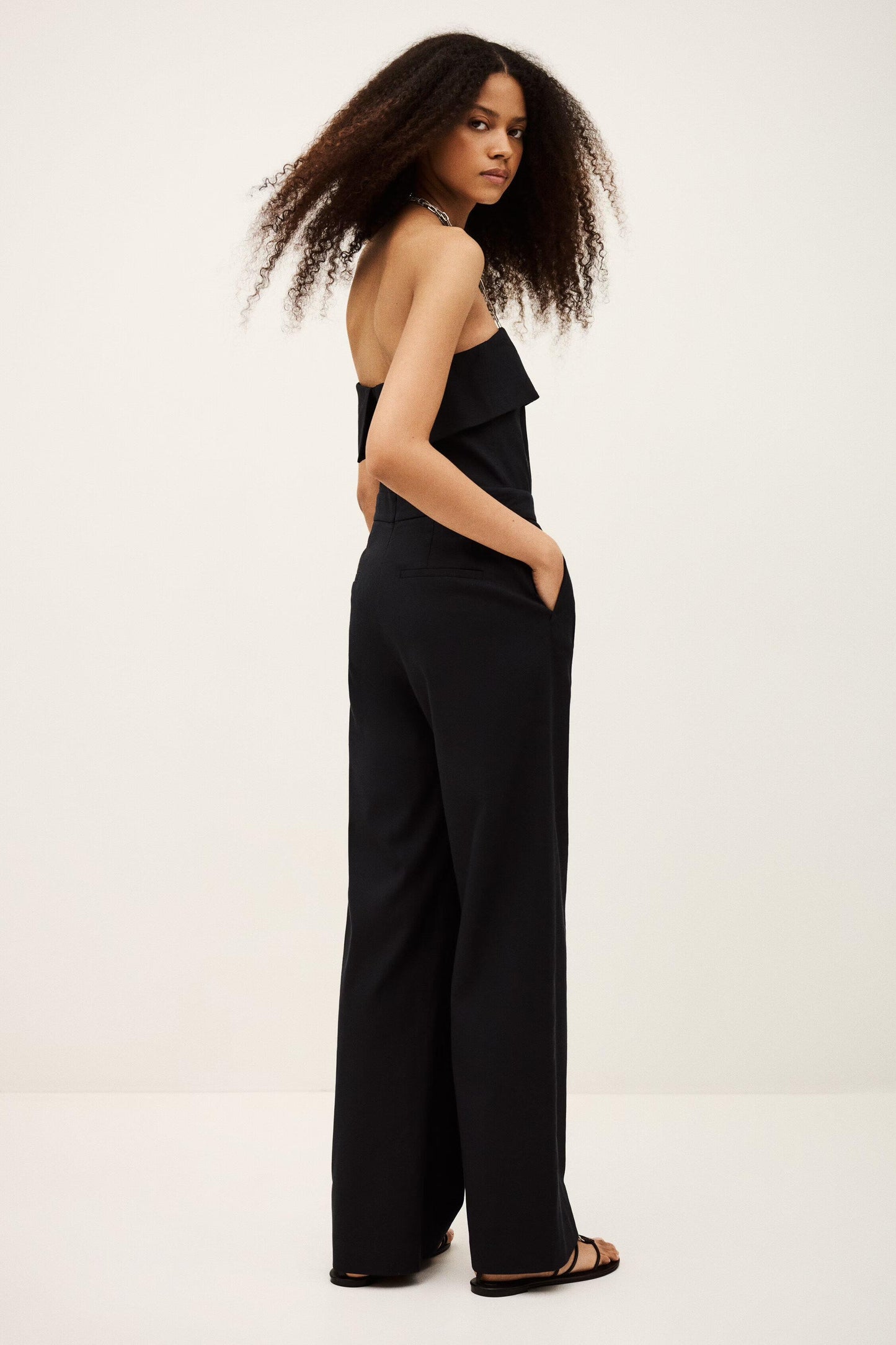 ba&sh Bustier Jumpsuit Cenelia Blue