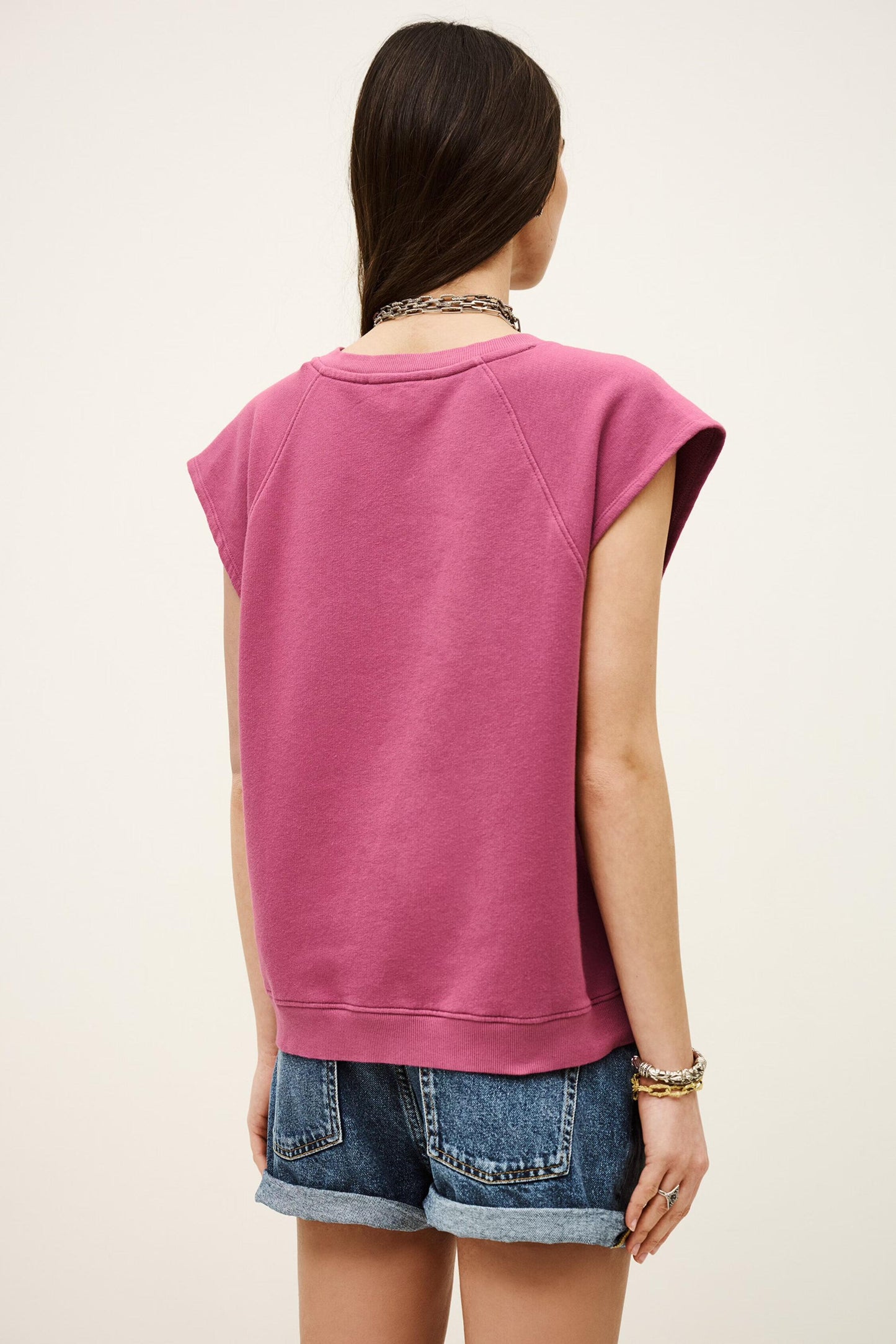ba&sh Sleeveless Sweatshirt Beata Pink