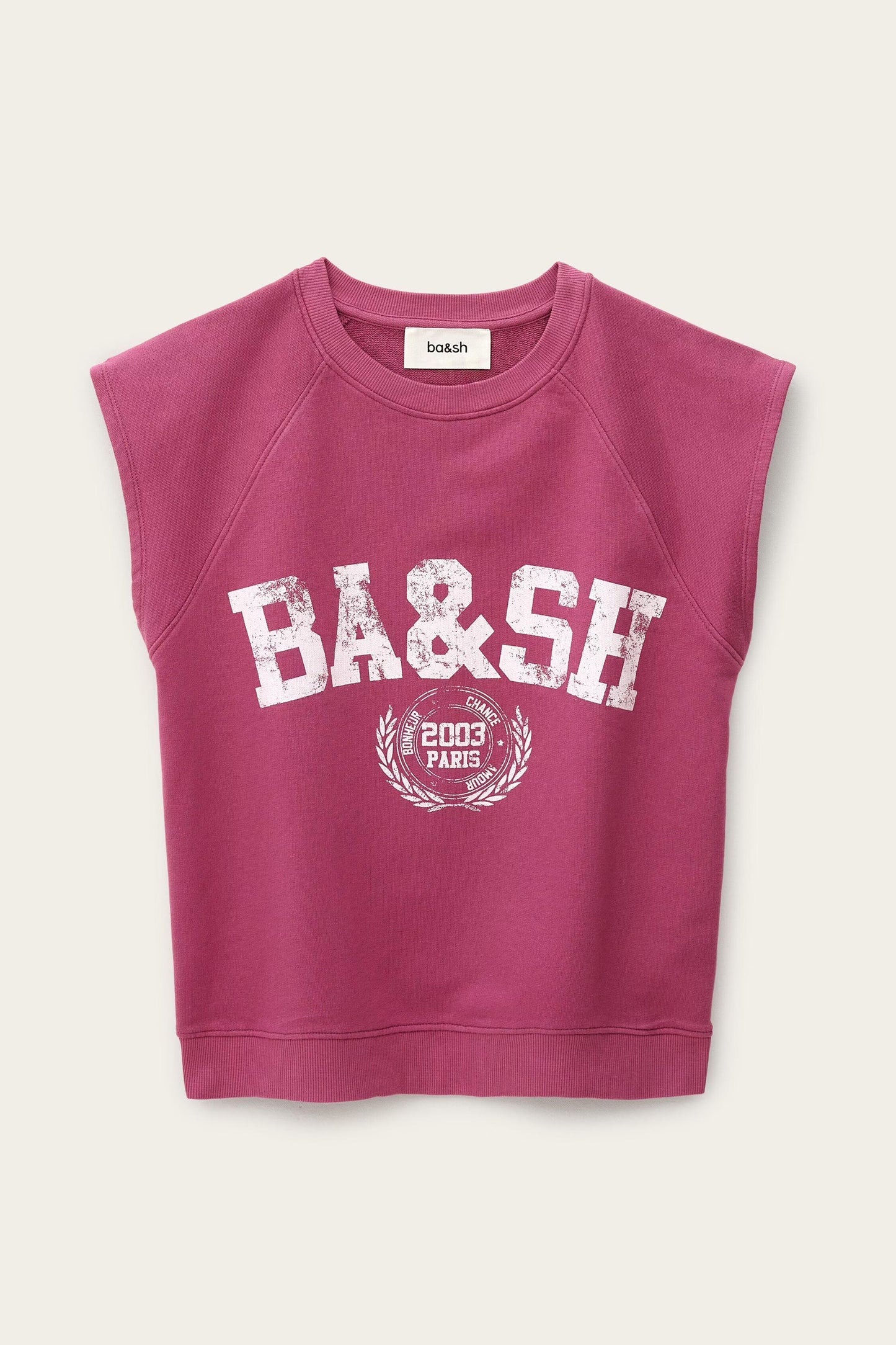 ba&sh Sleeveless Sweatshirt Beata Pink
