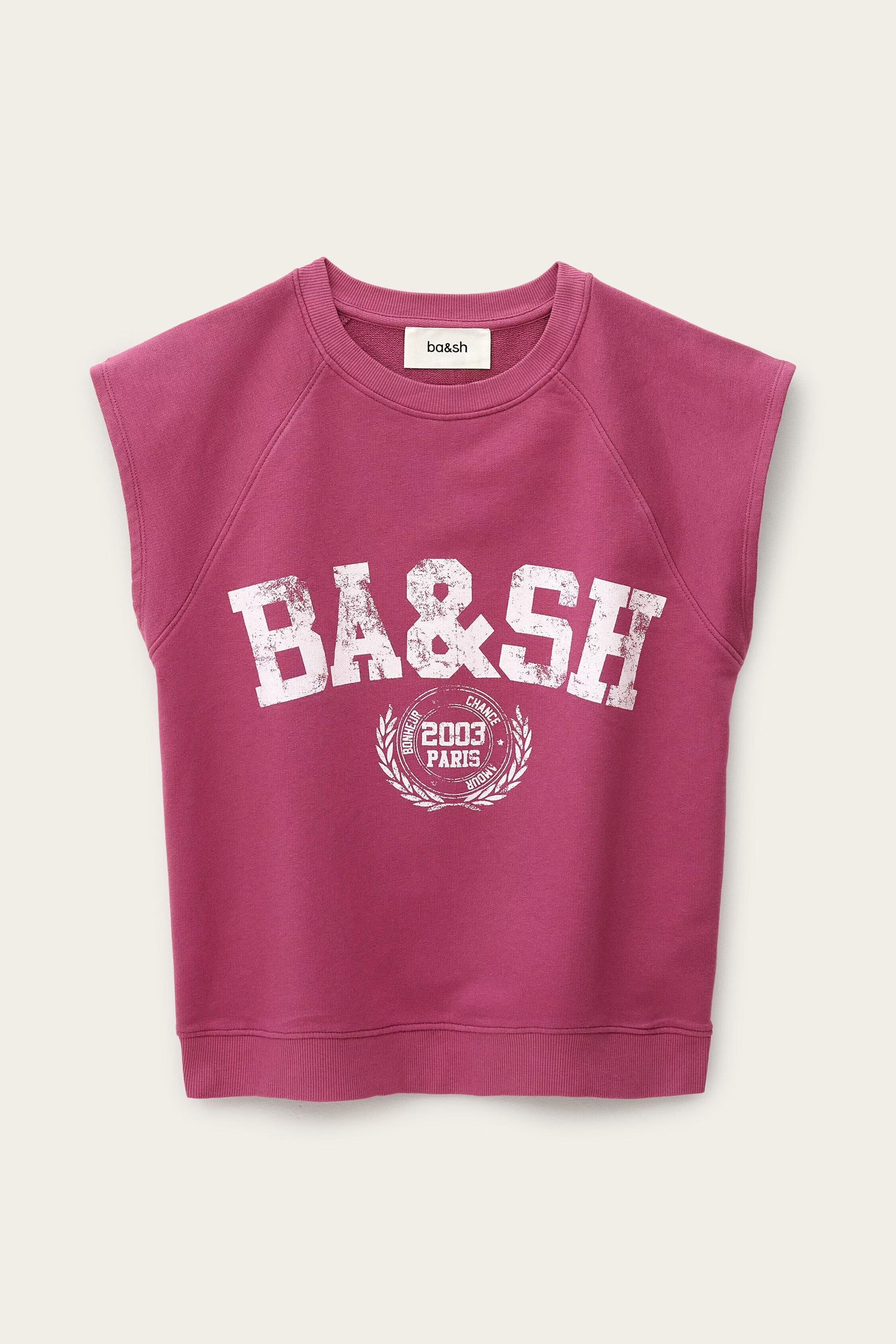 ba&sh Sleeveless Sweatshirt Beata Pink