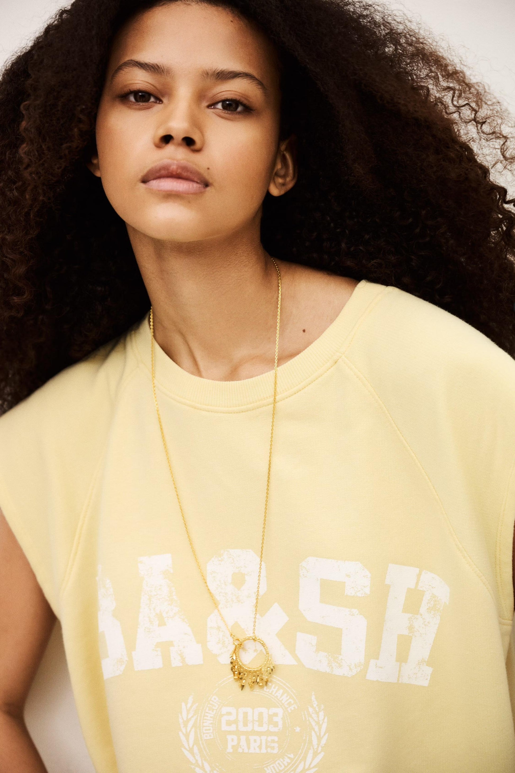 ba&sh Sleeveless Sweatshirt Beata Yellow