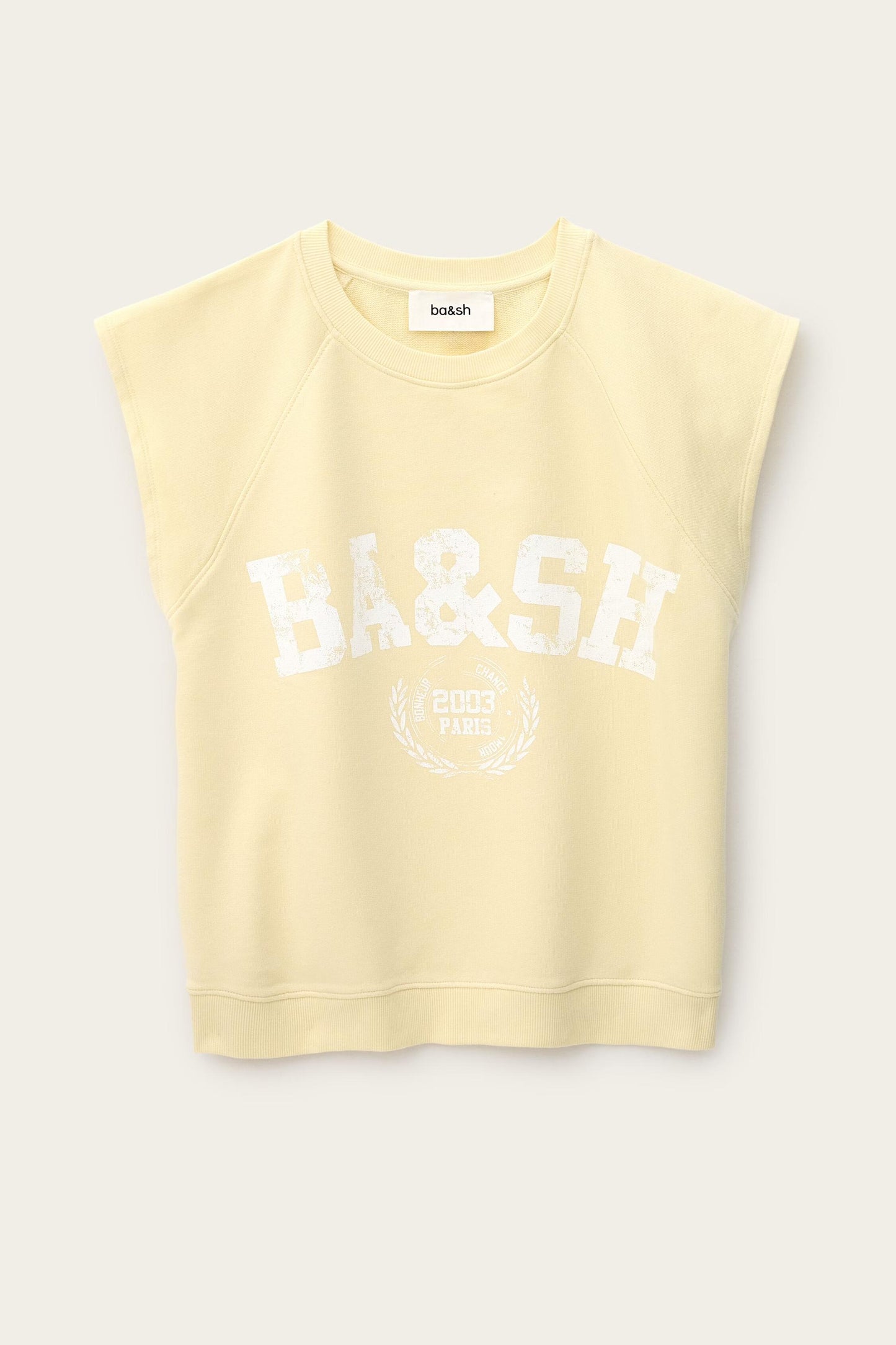 ba&sh Sleeveless Sweatshirt Beata Yellow