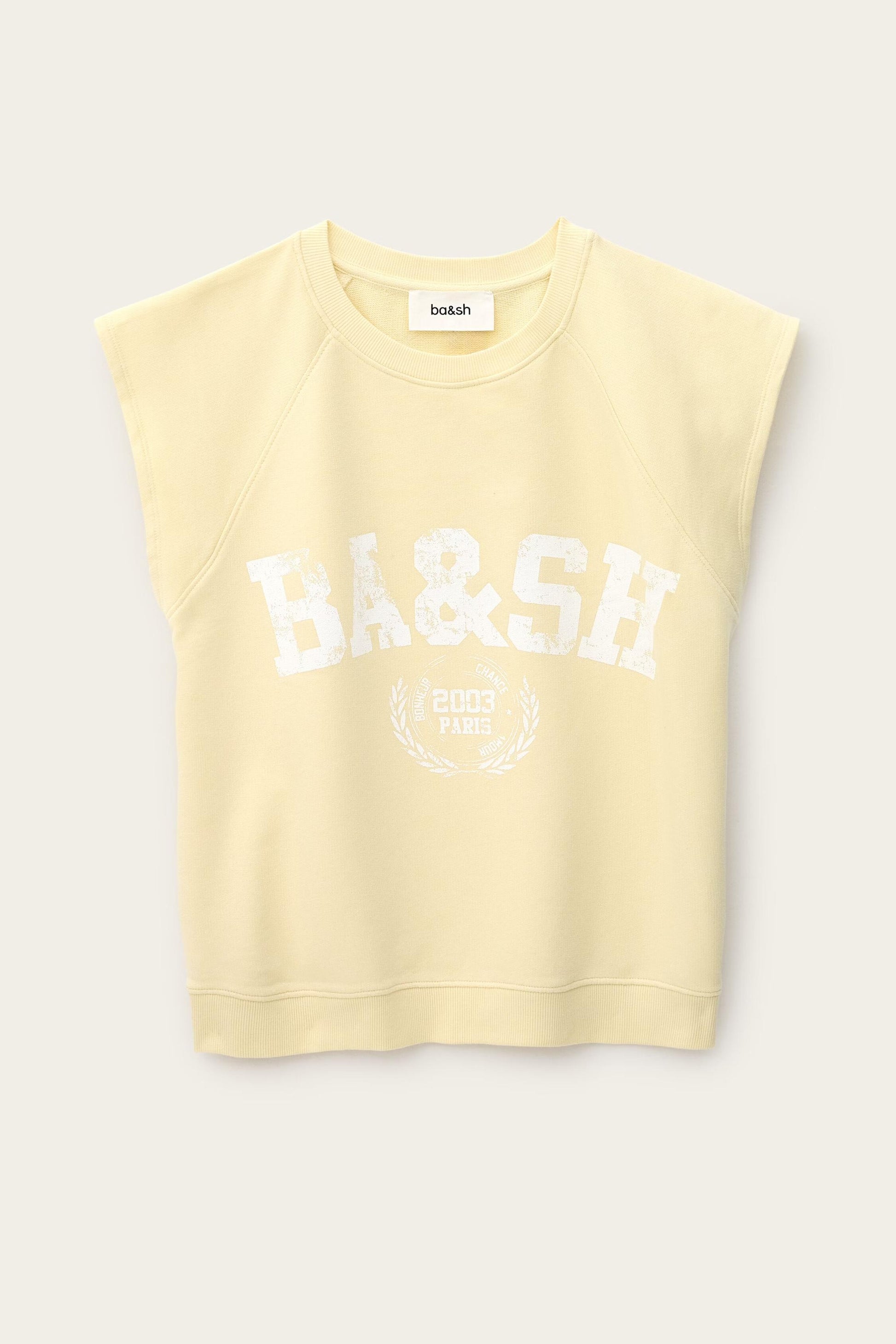 ba&sh Sleeveless Sweatshirt Beata Yellow