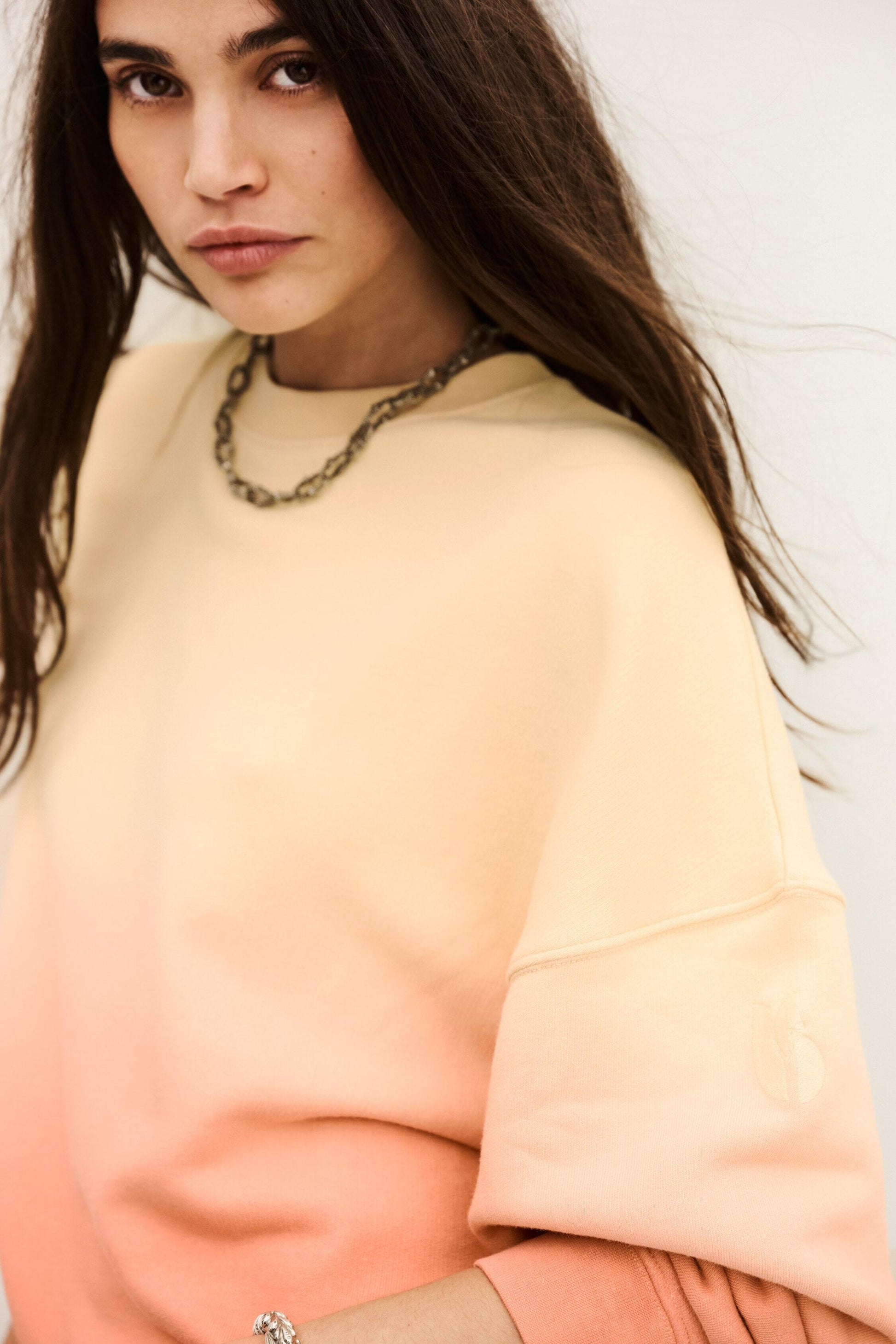 ba&sh Oversize Sweatshirt Mahida Yellow