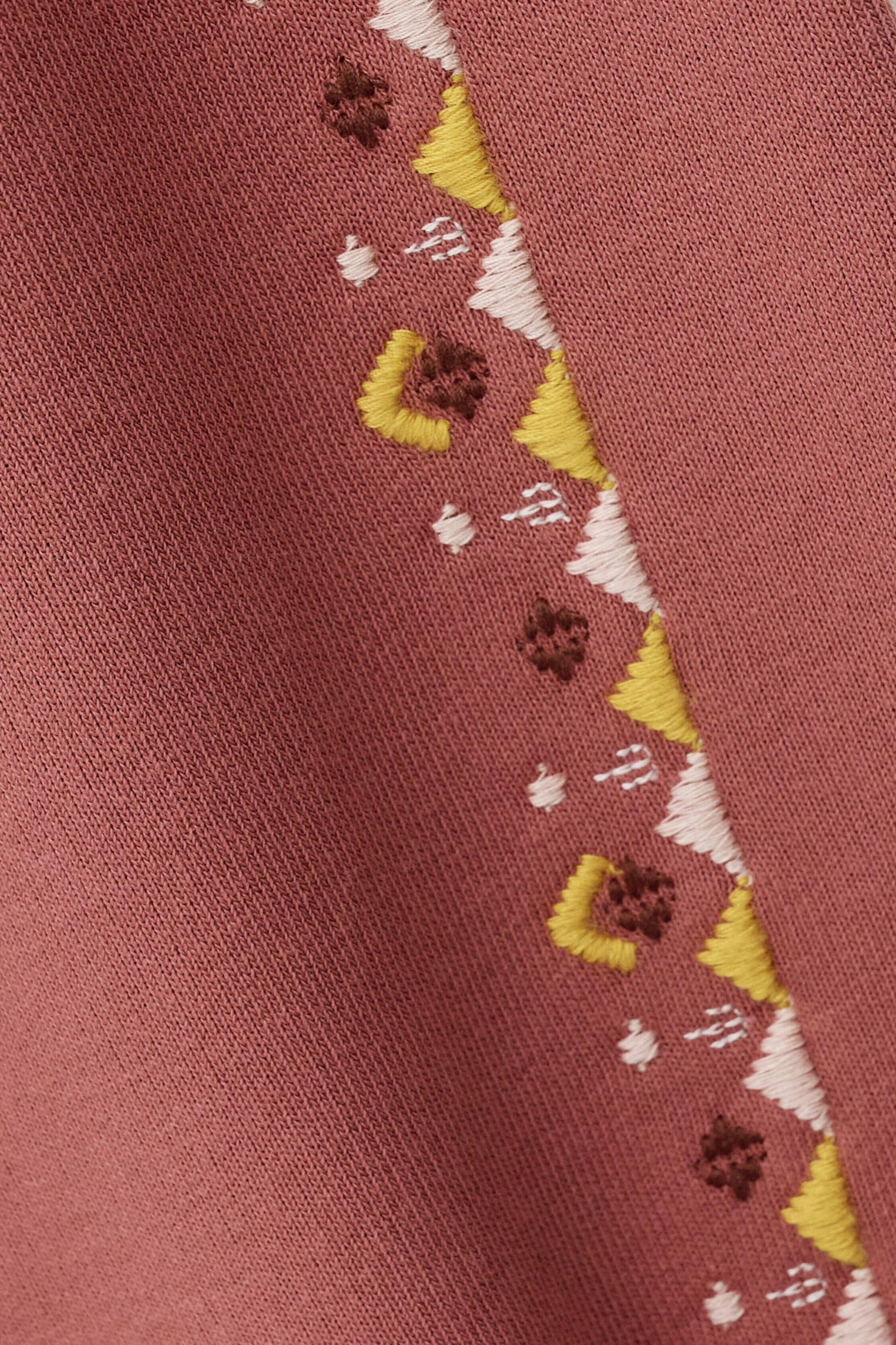 ba&sh Embroidered Sweatshirt Mesta Pink