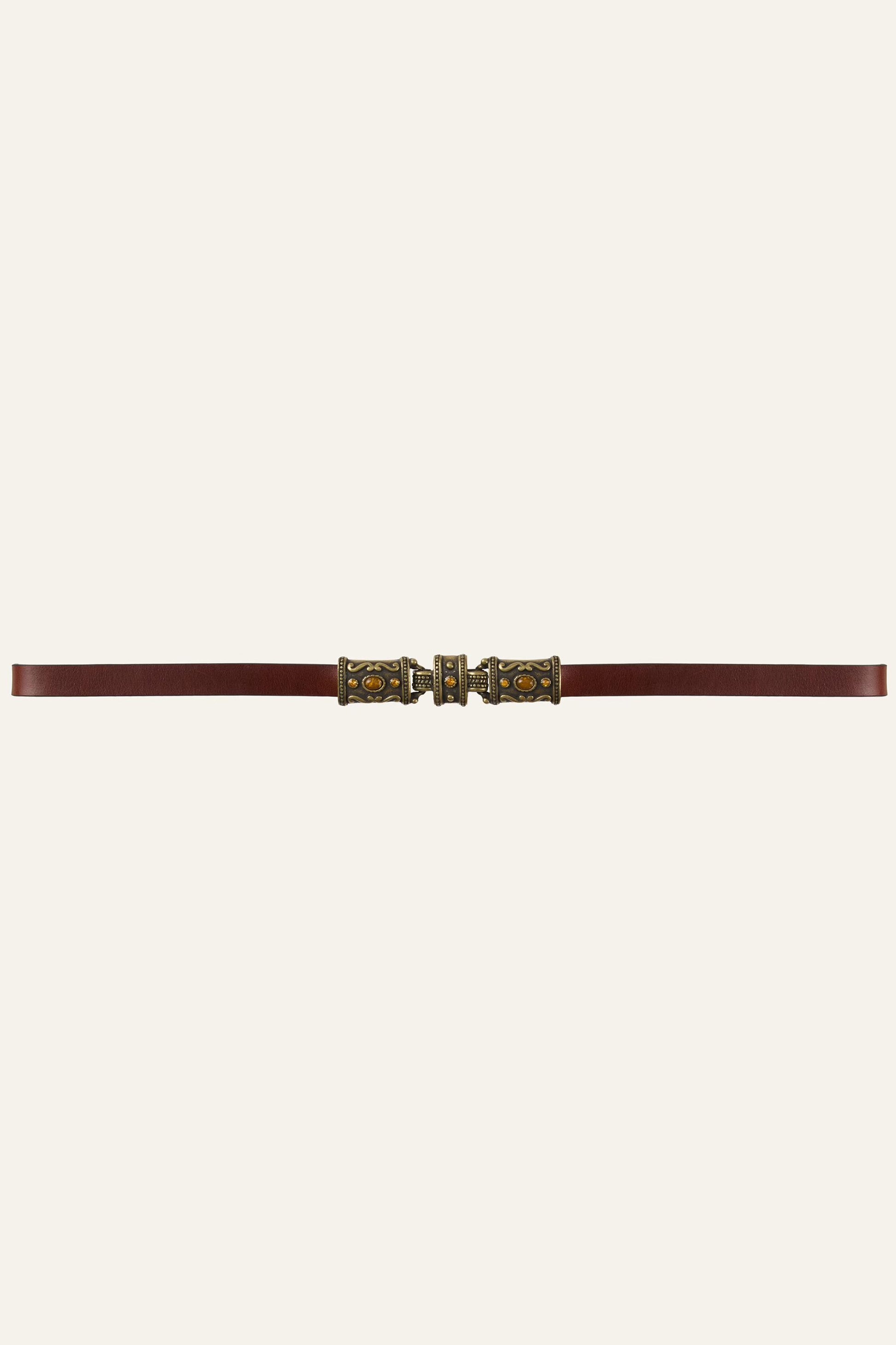 ba&sh Leather Belt Bara Brown
