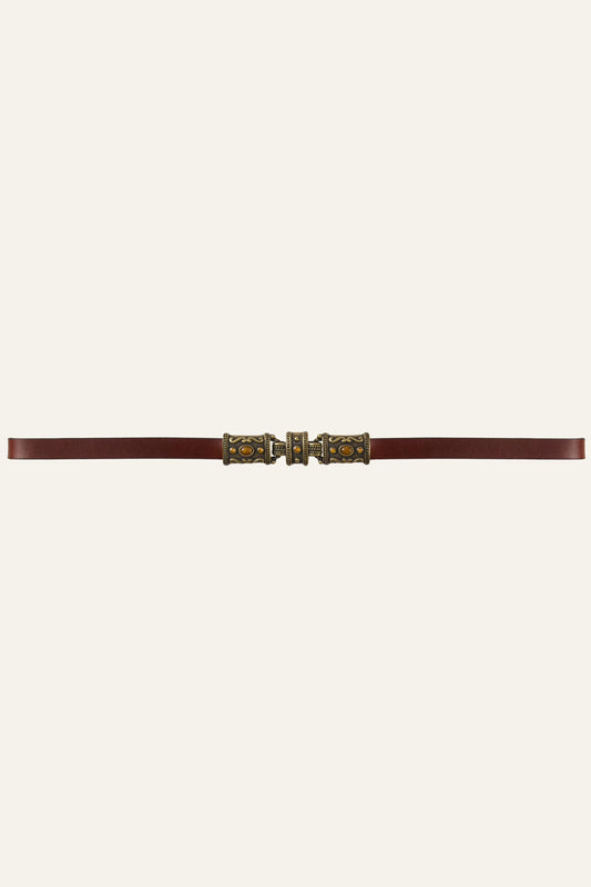 ba&sh Leather Belt Bara Brown