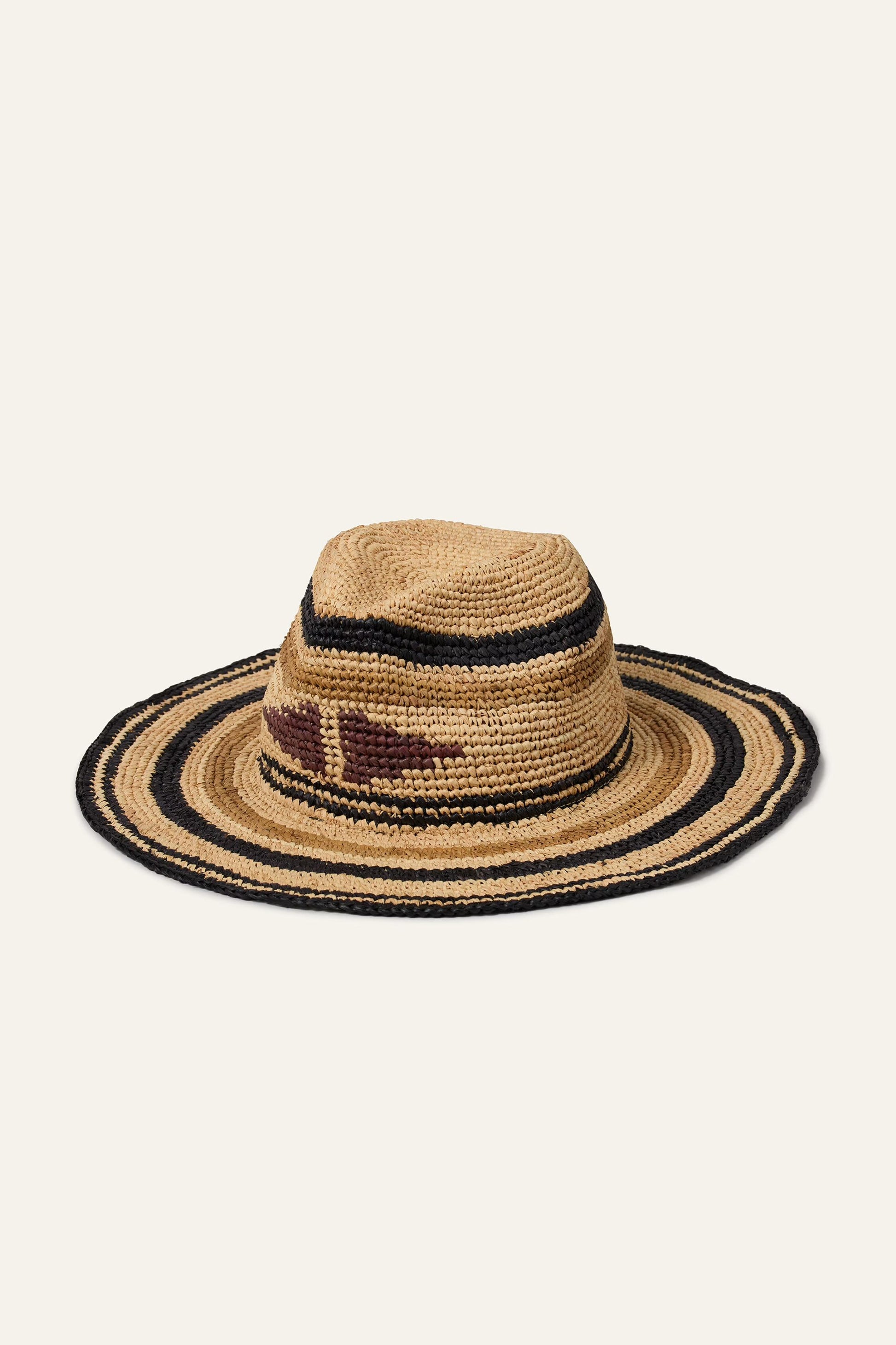ba&sh Woven Hat Hindira Multicolored