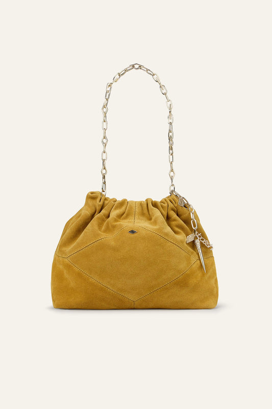 ba&sh Mini Suede Tote Bag June Red