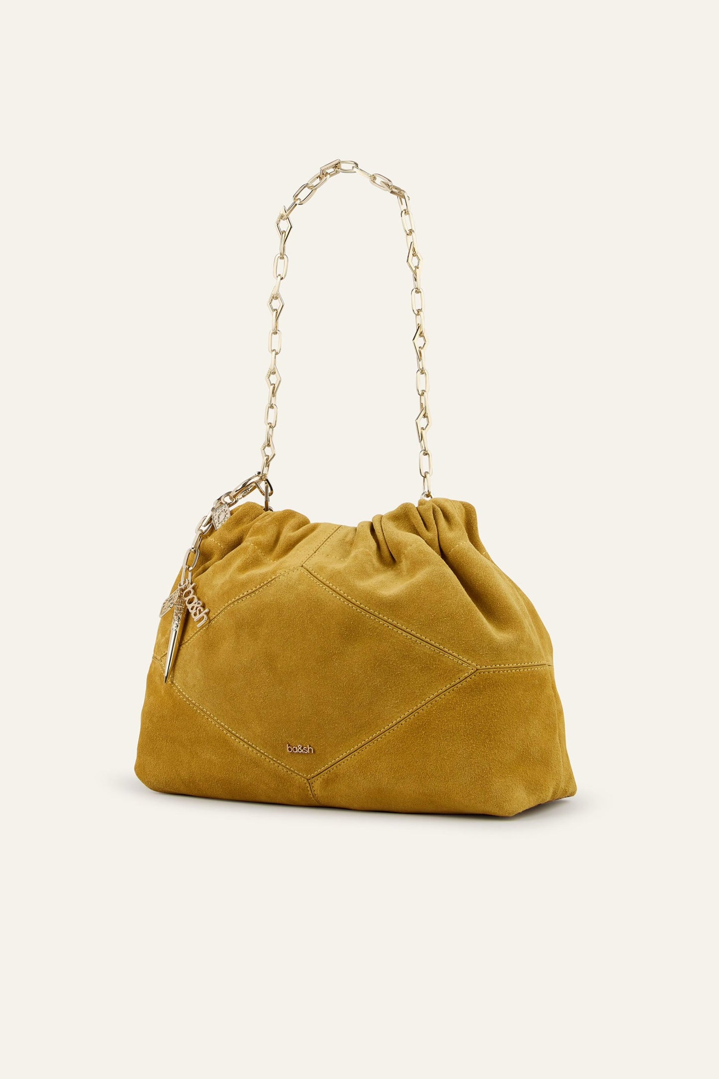 ba&sh Mini Suede Tote Bag June Red
