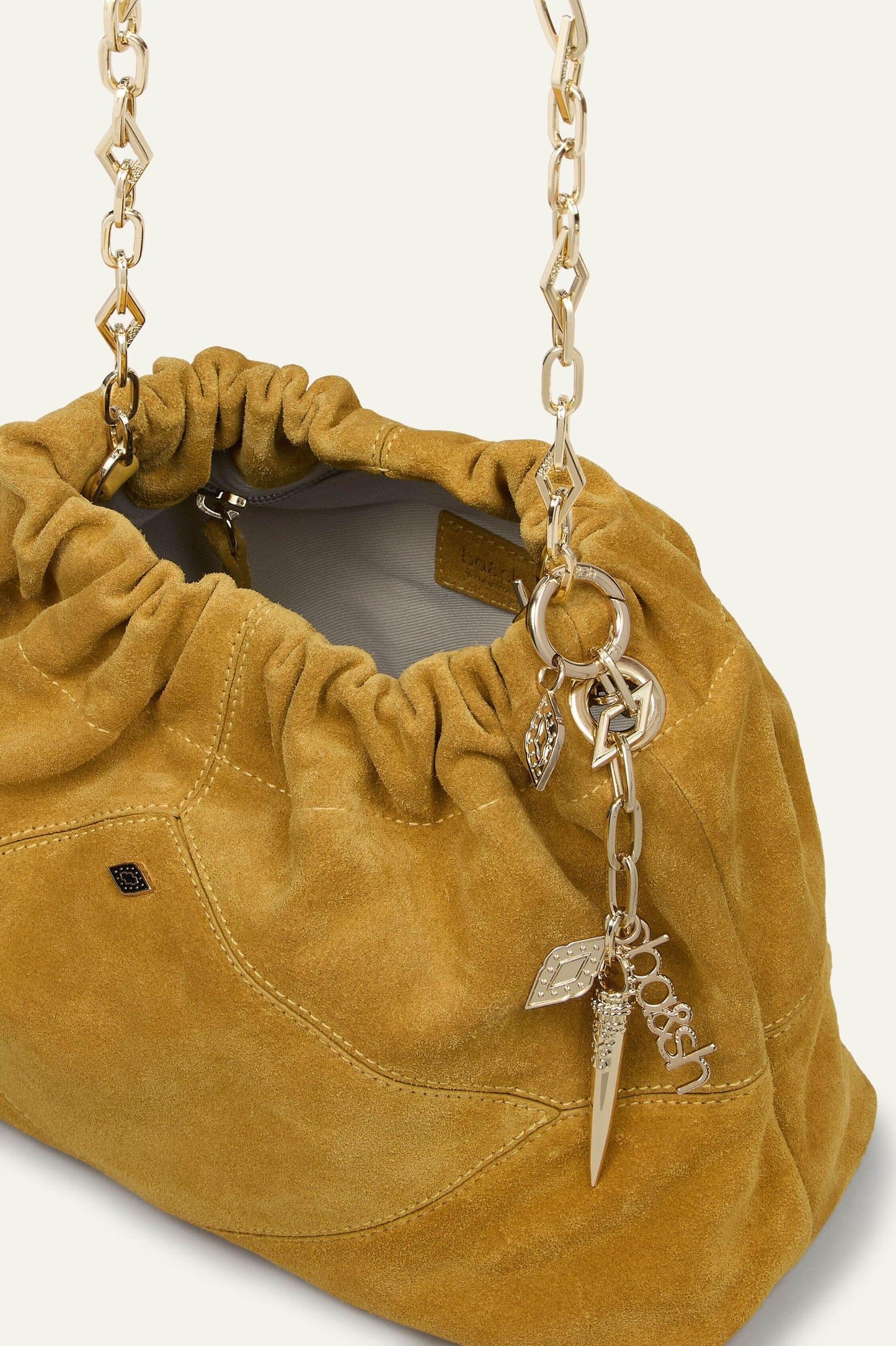 ba&sh Mini Suede Tote Bag June Red