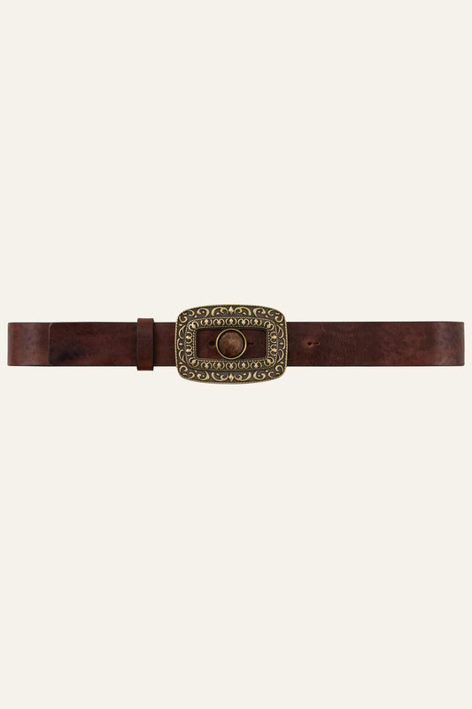 ba&sh Leather Belt Boni Brown