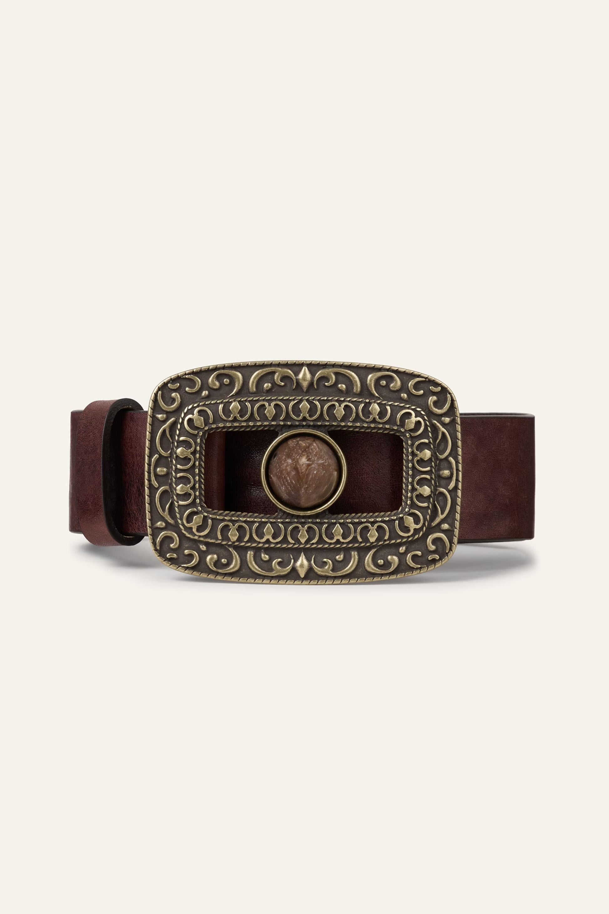 ba&sh Leather Belt Boni Brown