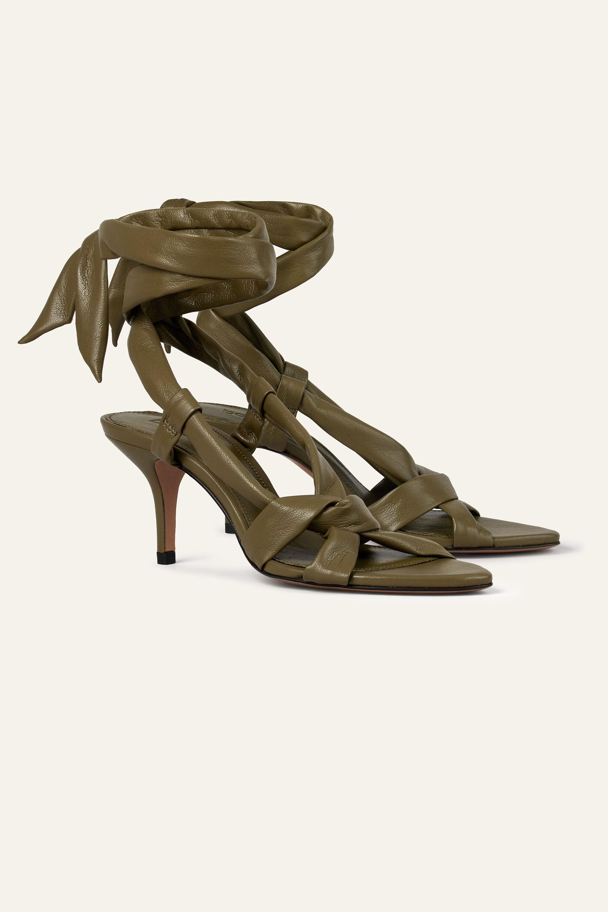 ba&sh Heeled Sandals Covilla Green