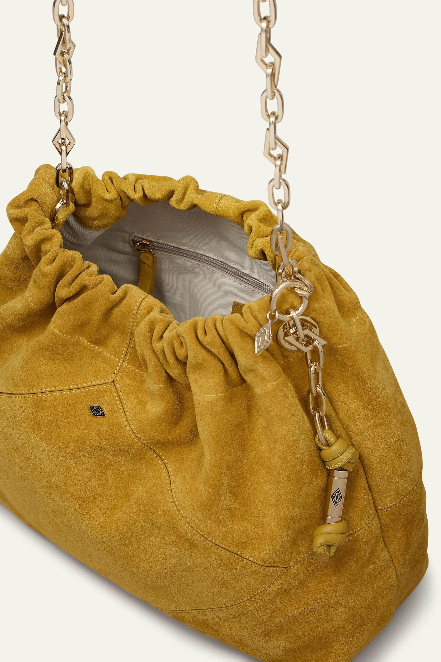 ba&sh Suede Tote Bag June Red
