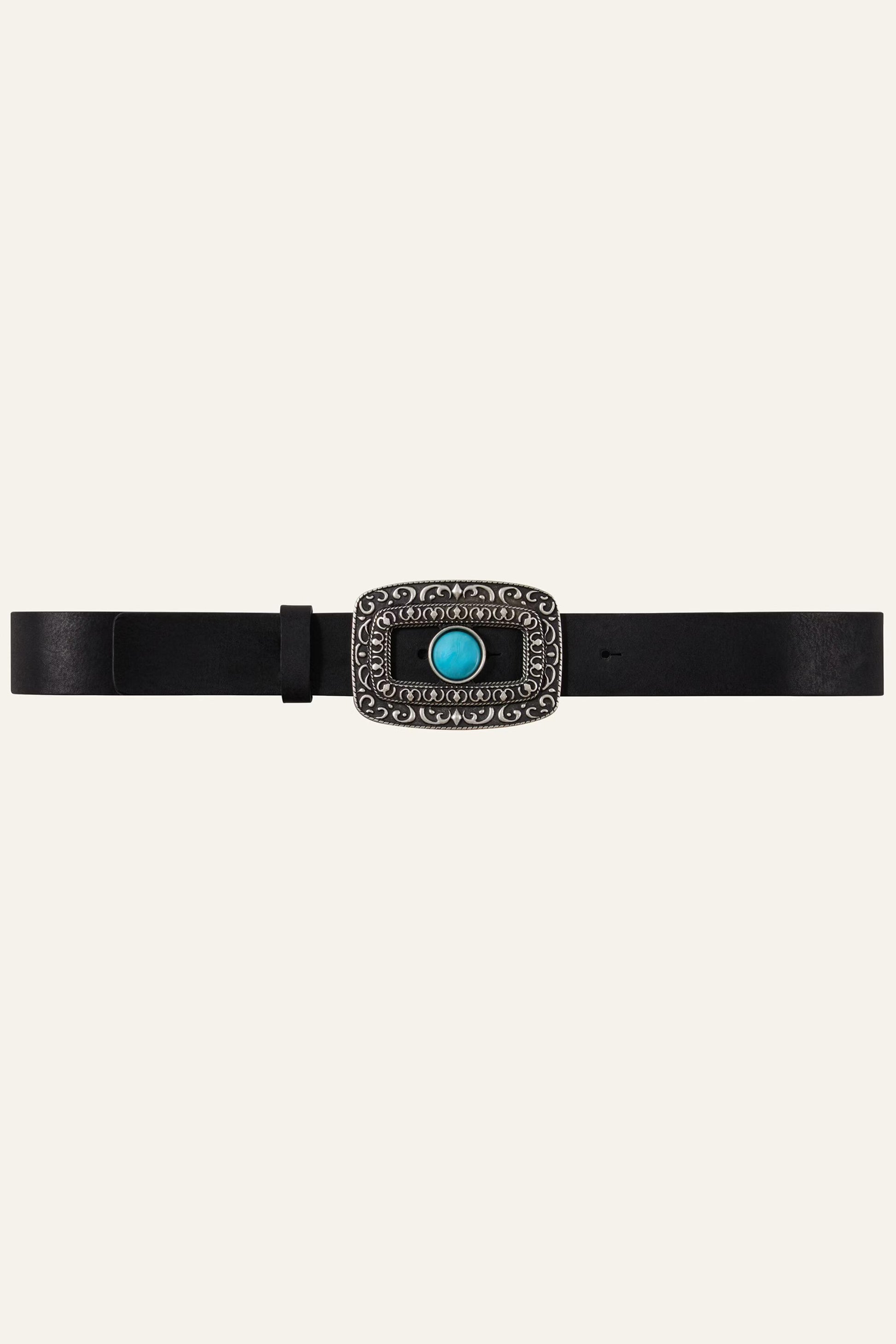 ba&sh Leather Belt Boni Black