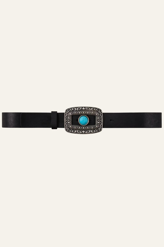 ba&sh Leather Belt Boni Black