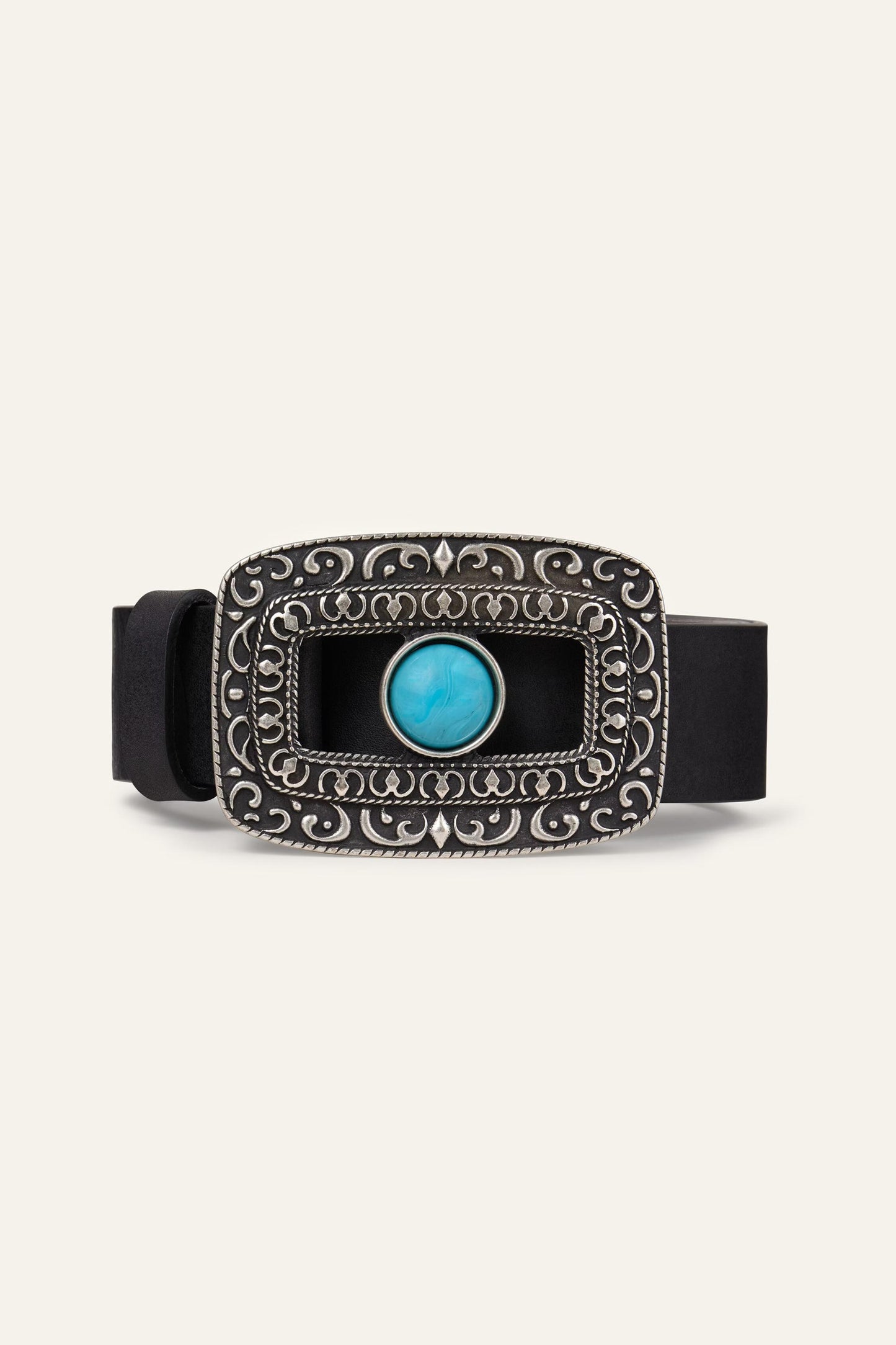 ba&sh Leather Belt Boni Black