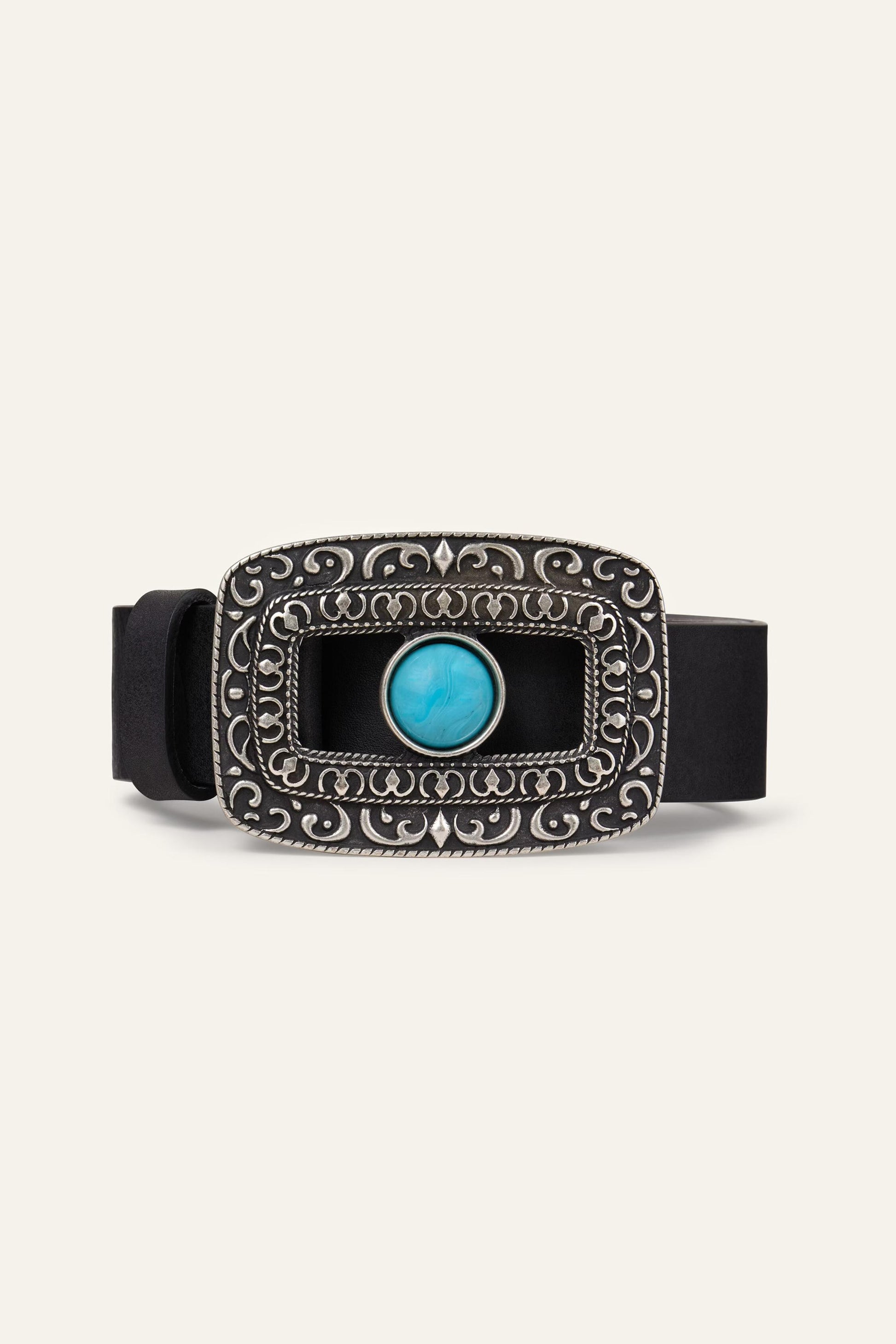 ba&sh Leather Belt Boni Black