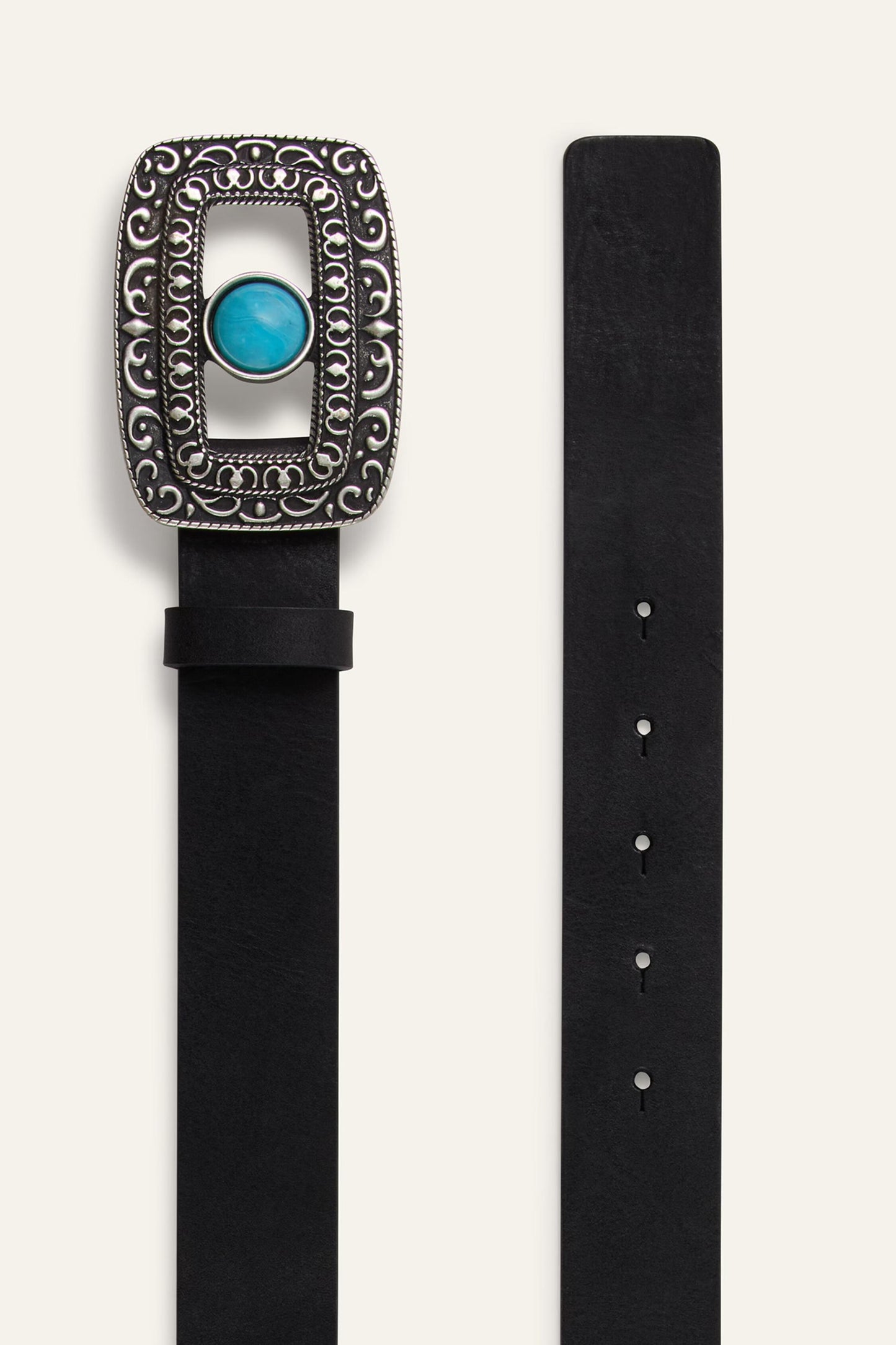 ba&sh Leather Belt Boni Black