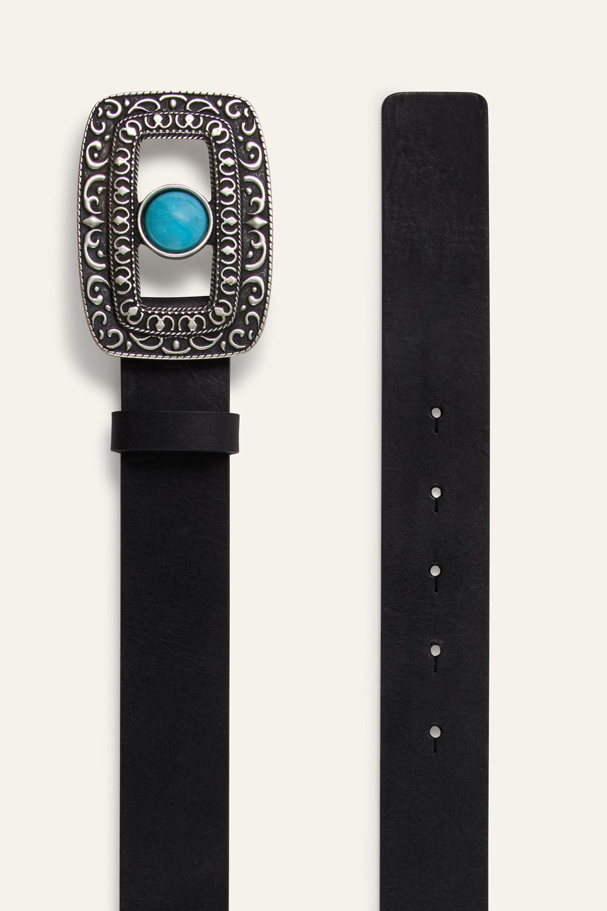 ba&sh Leather Belt Boni Black