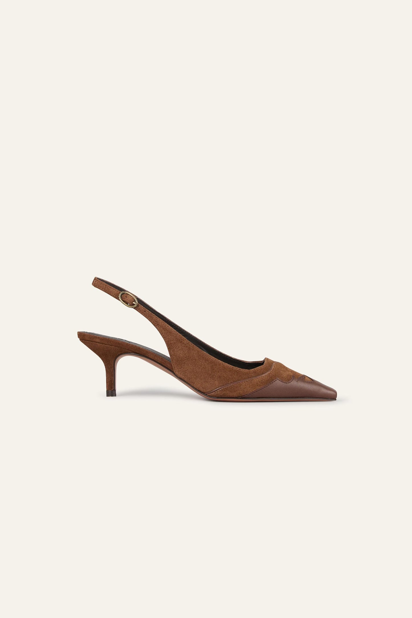 ba&sh Slingback Heels Casta Brown