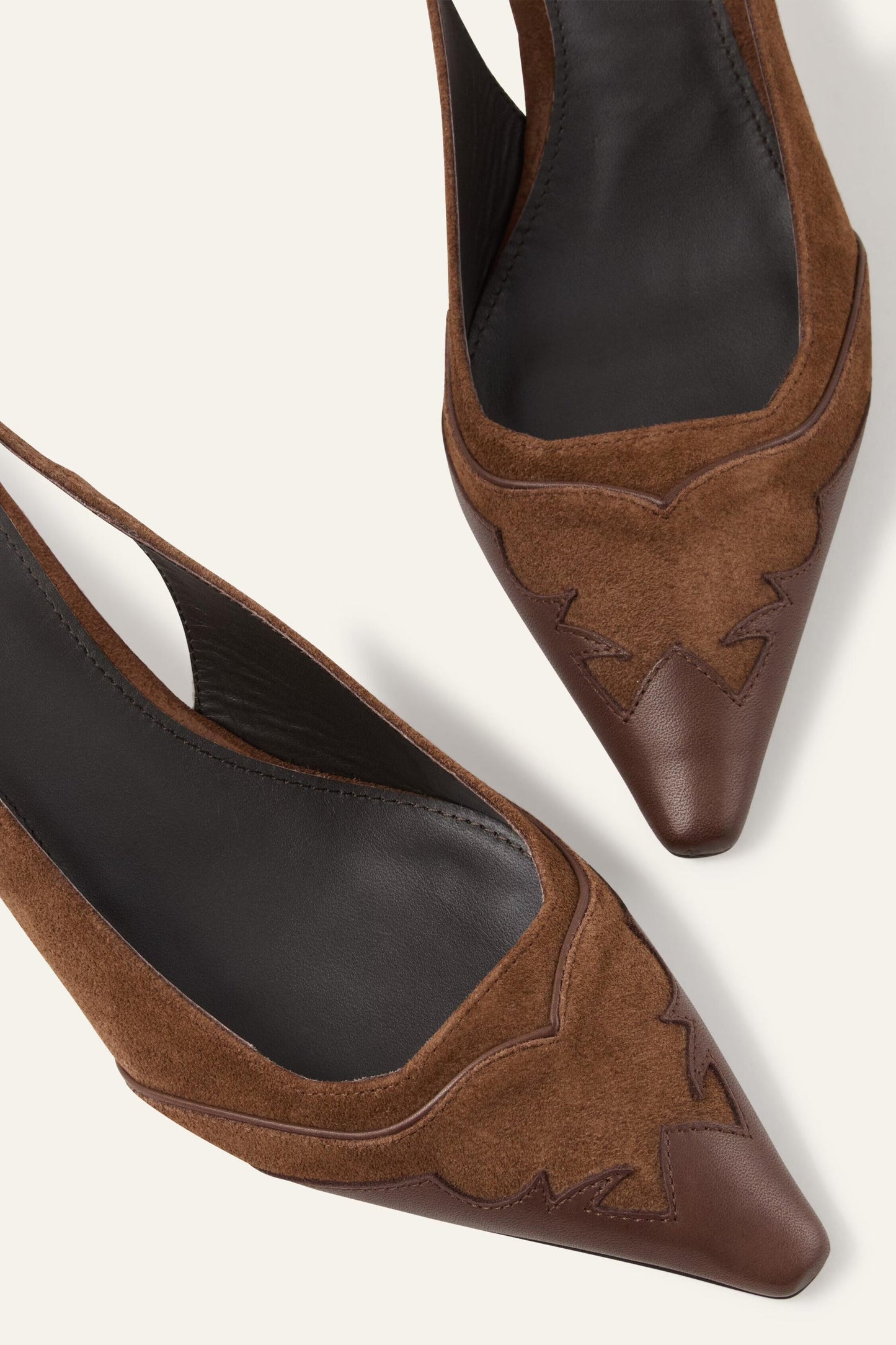 ba&sh Slingback Heels Casta Brown