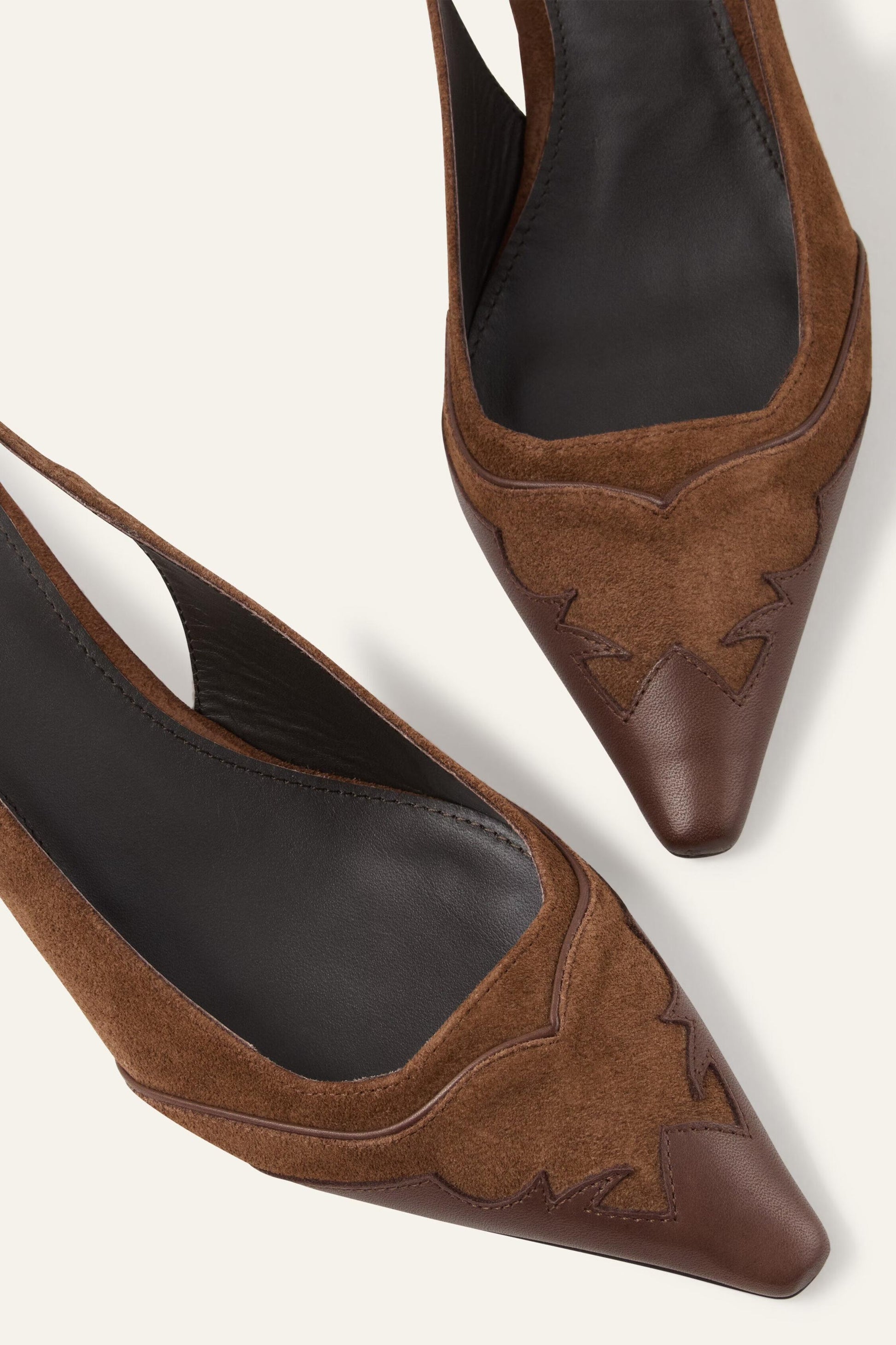 ba&sh Slingback Heels Casta Brown