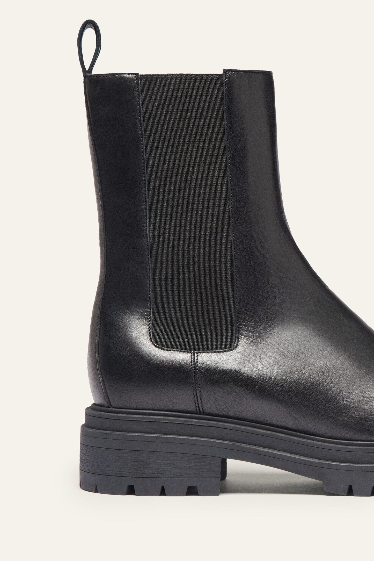 ba&sh Leather Chelsea Boots Coda Black