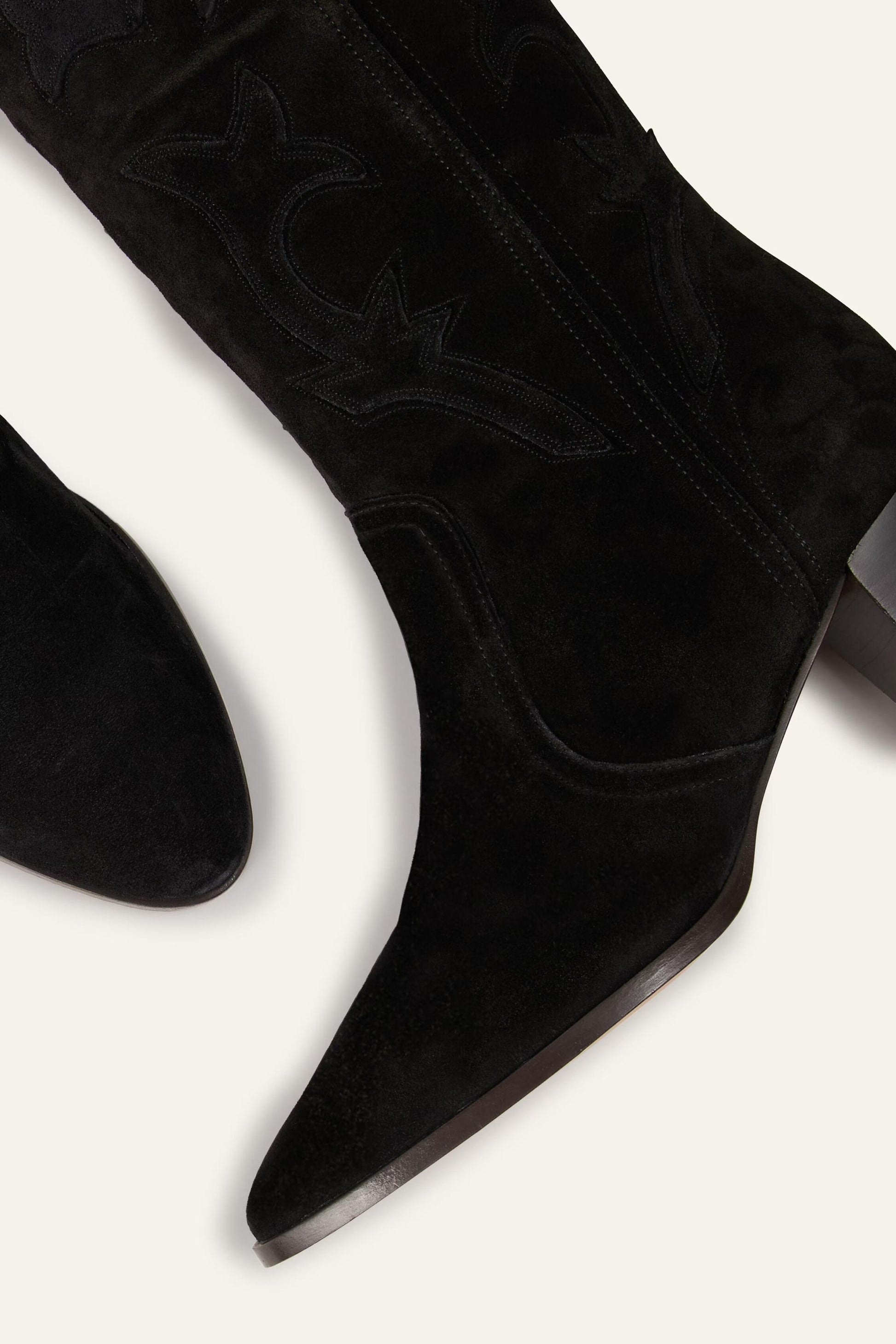 ba&sh Western Style Boots Casey Black