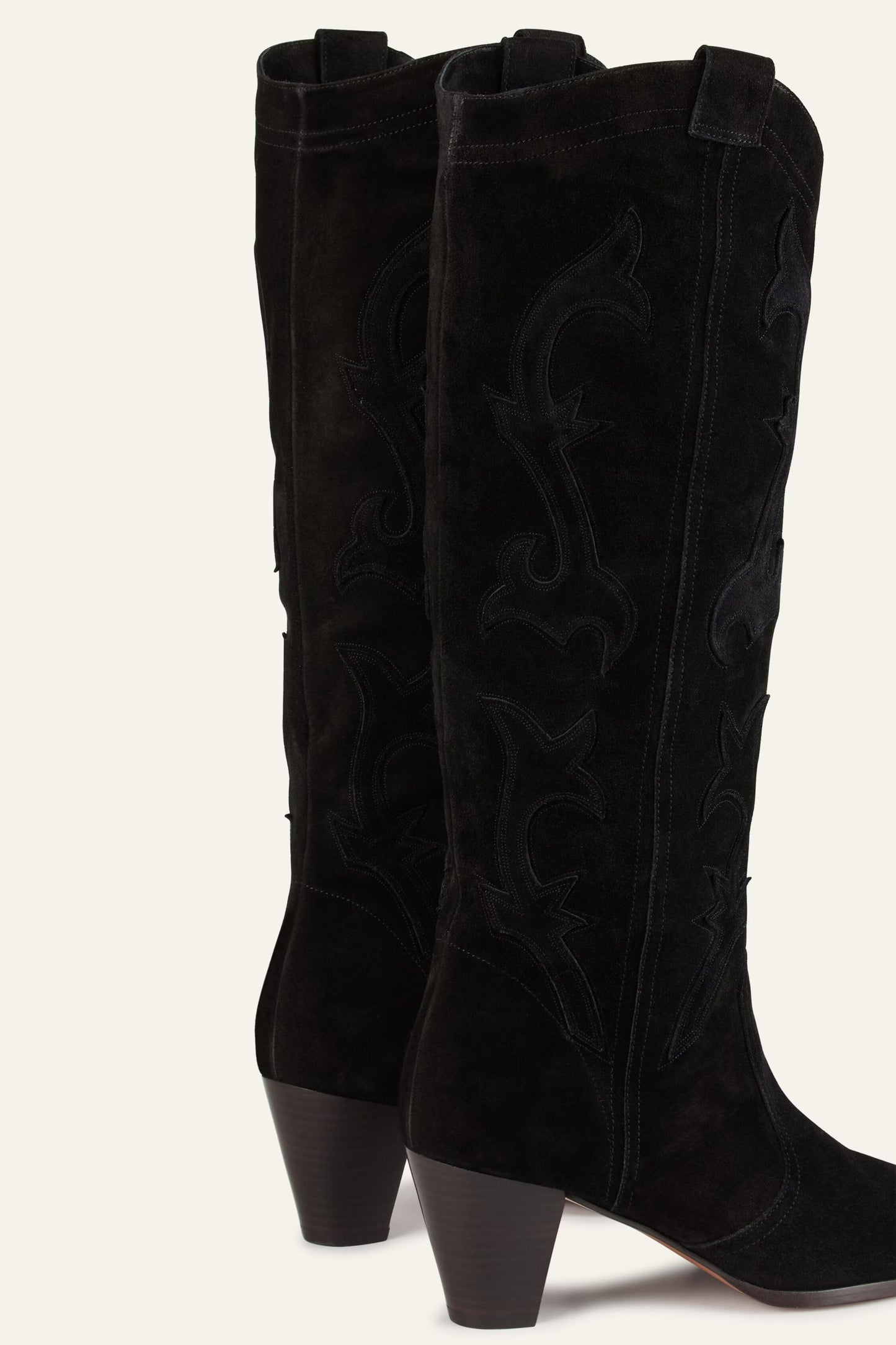 ba&sh Western Style Boots Casey Black