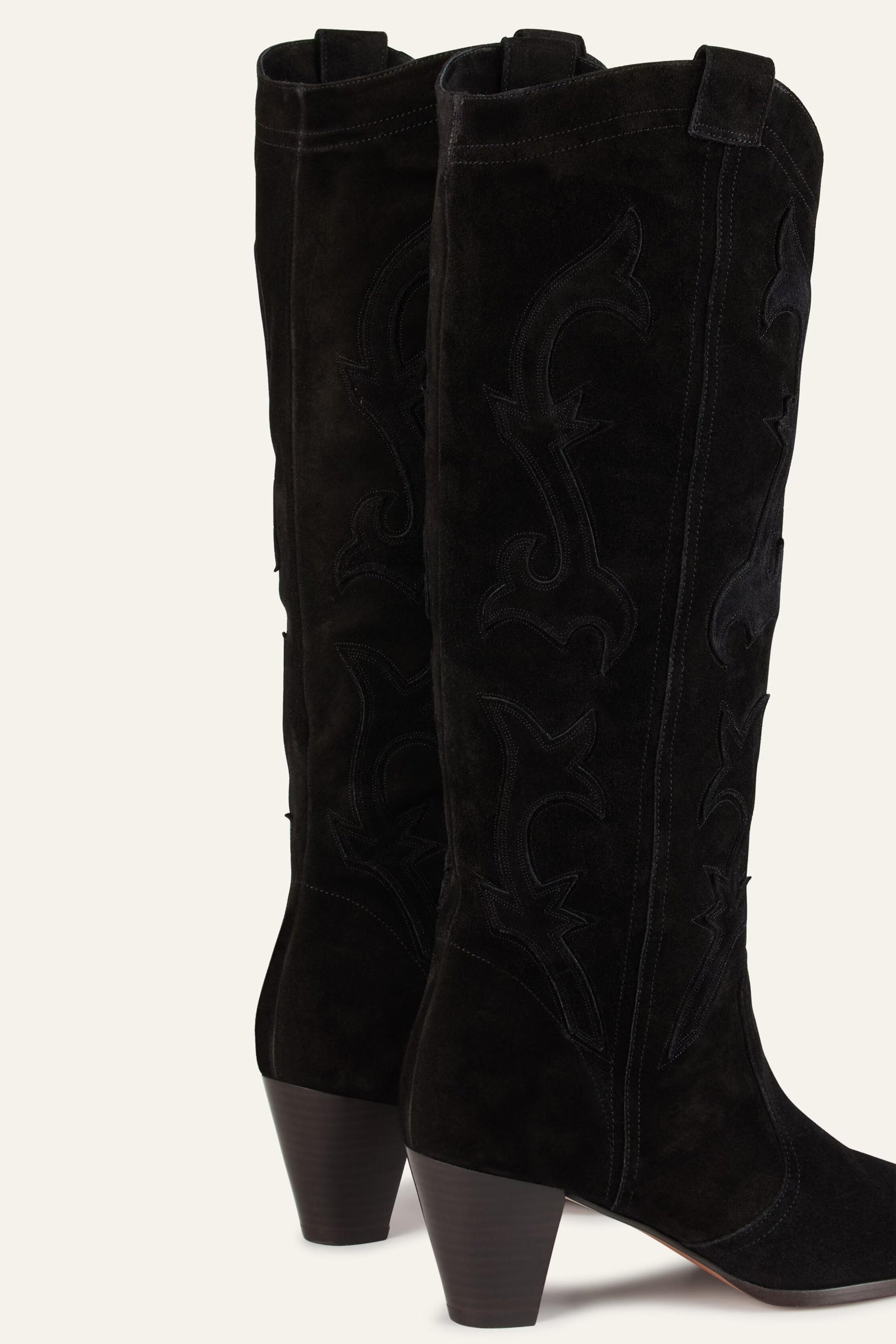 ba&sh Western Style Boots Casey Black