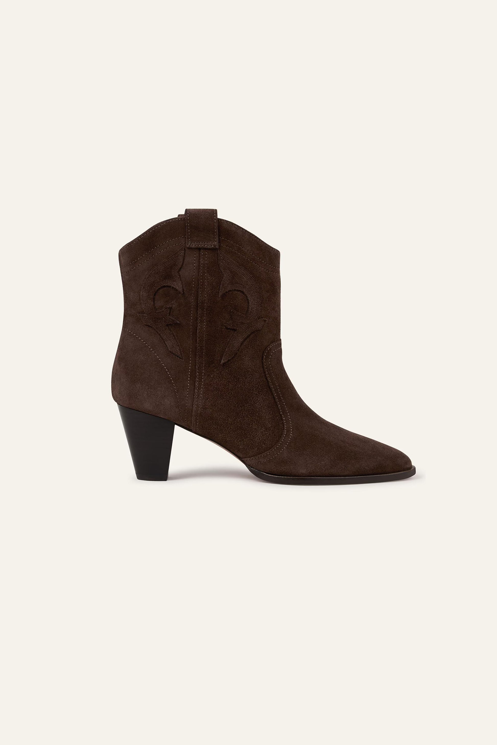 ba&sh Western Ankle Boots Casey Brown