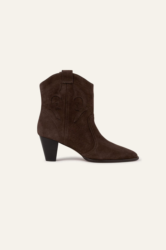 ba&sh Western Ankle Boots Casey Brown