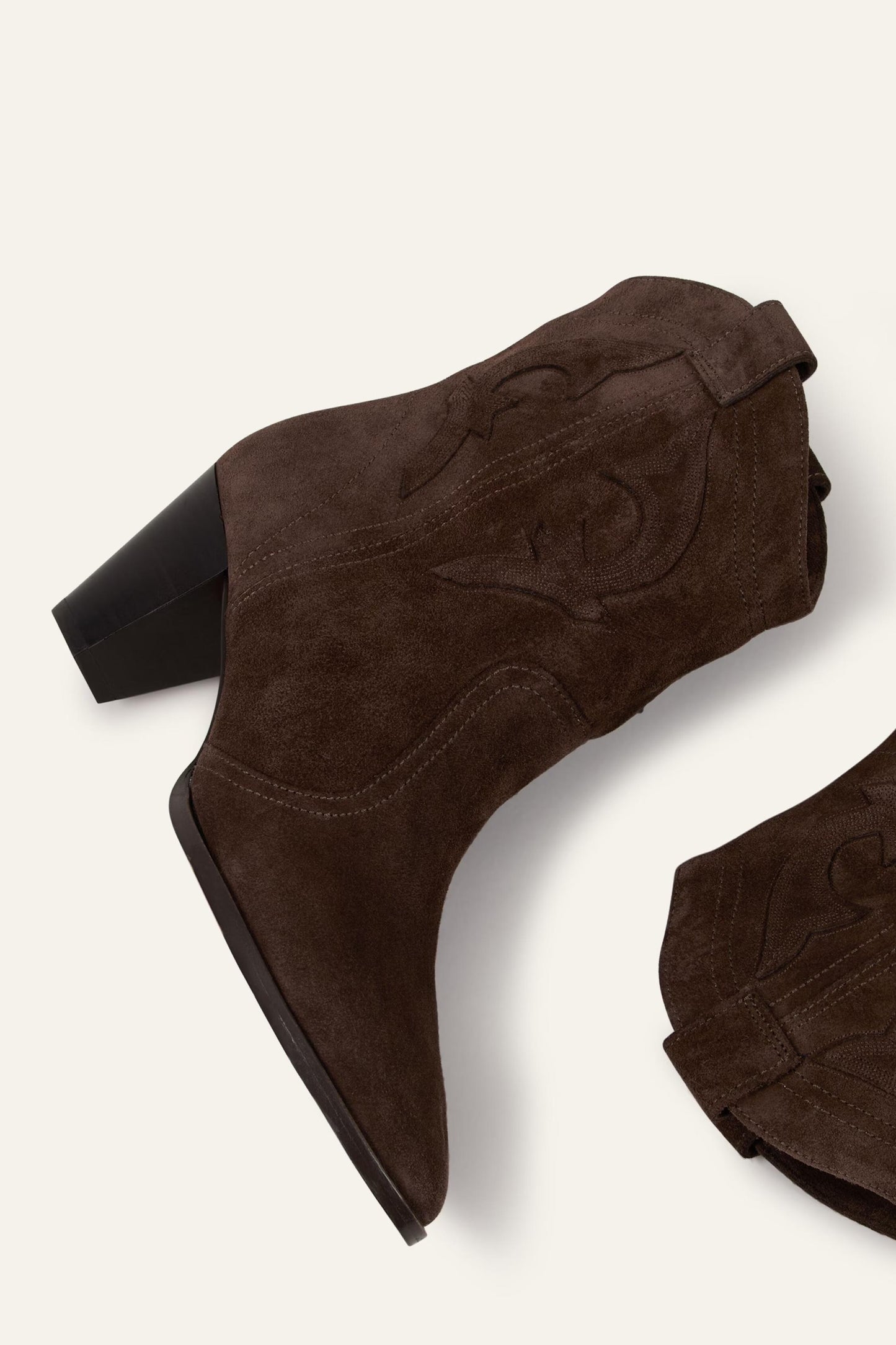 ba&sh Western Ankle Boots Casey Brown